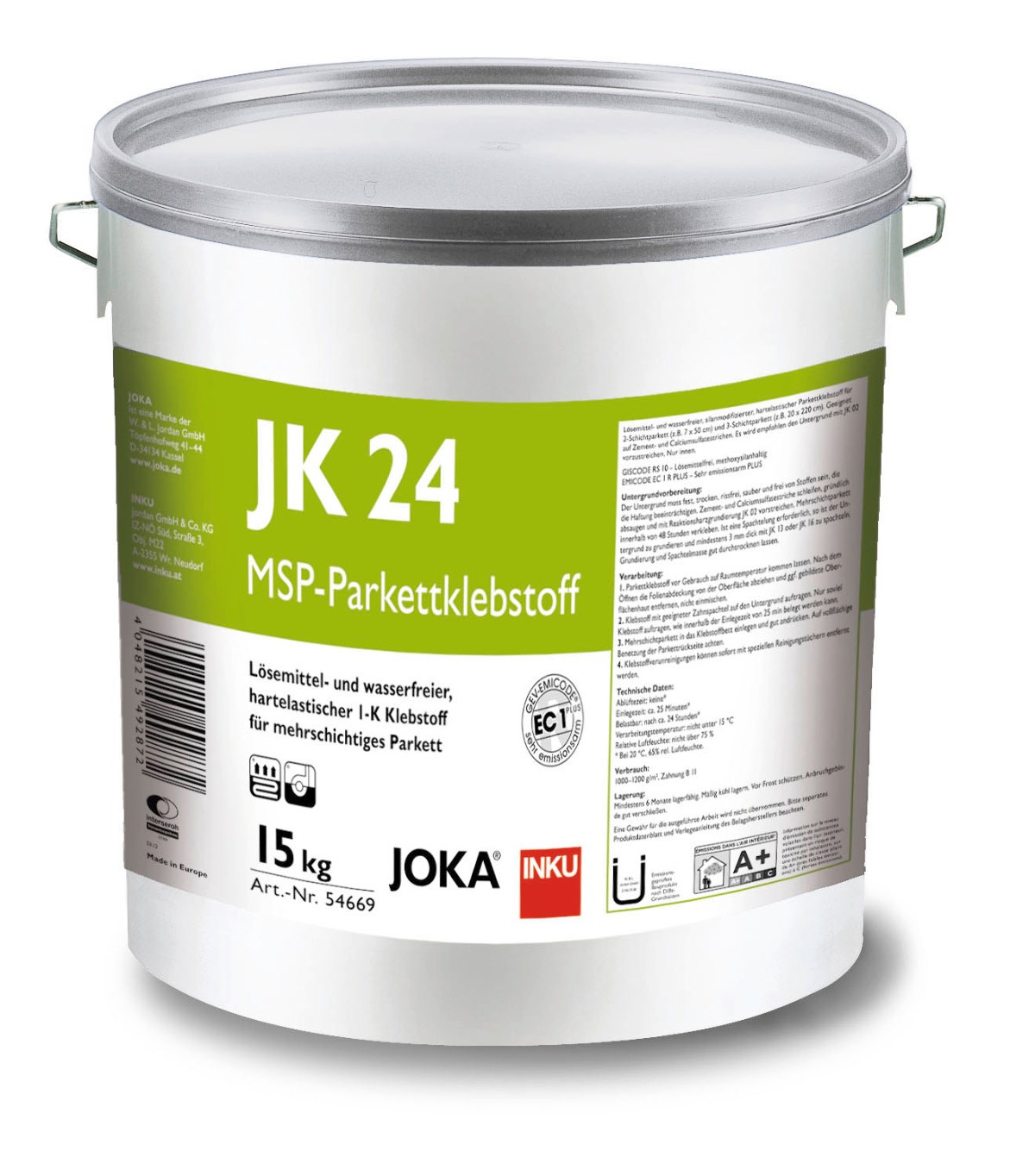 Afbeelding van JOKA JK24 SMP-Parketlijm emmer à 16 Kg #169268