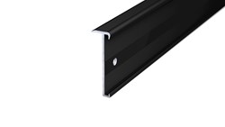 Afbeelding van Trapkantprofiel PVC 2 - 3 mm Zwart Zijdeglans (9005) 10x300cm - nr. 271