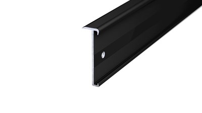 Afbeelding van Trapkantprofiel PVC 2 - 3 mm Zwart Zijdeglans (9005) 10x300cm - nr. 271 | 2716332300