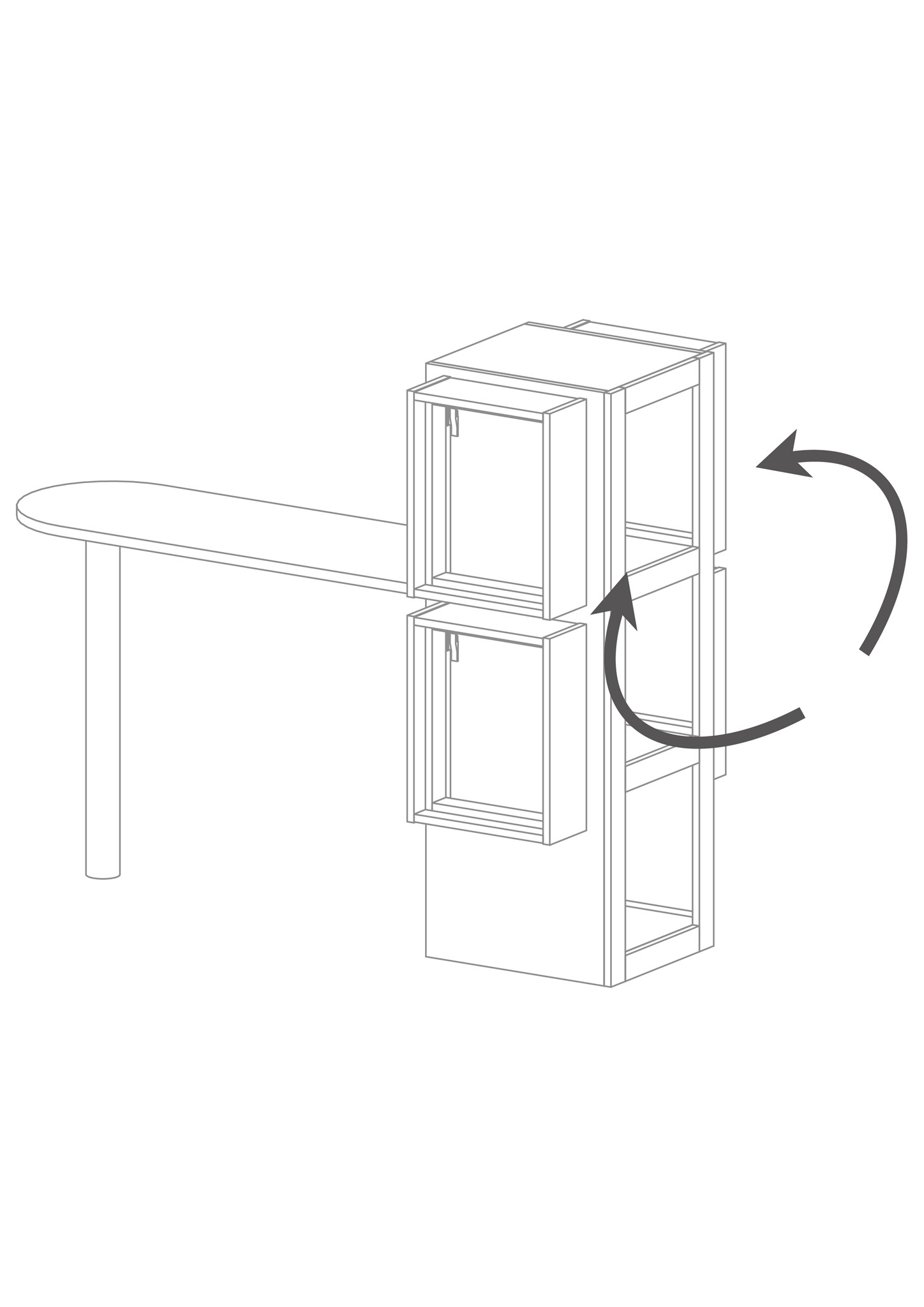 Afbeelding van JOKA Wohnstore P4-17 Zonweringpresentatie (Met tafel) 1450 x 519 x 450 mm