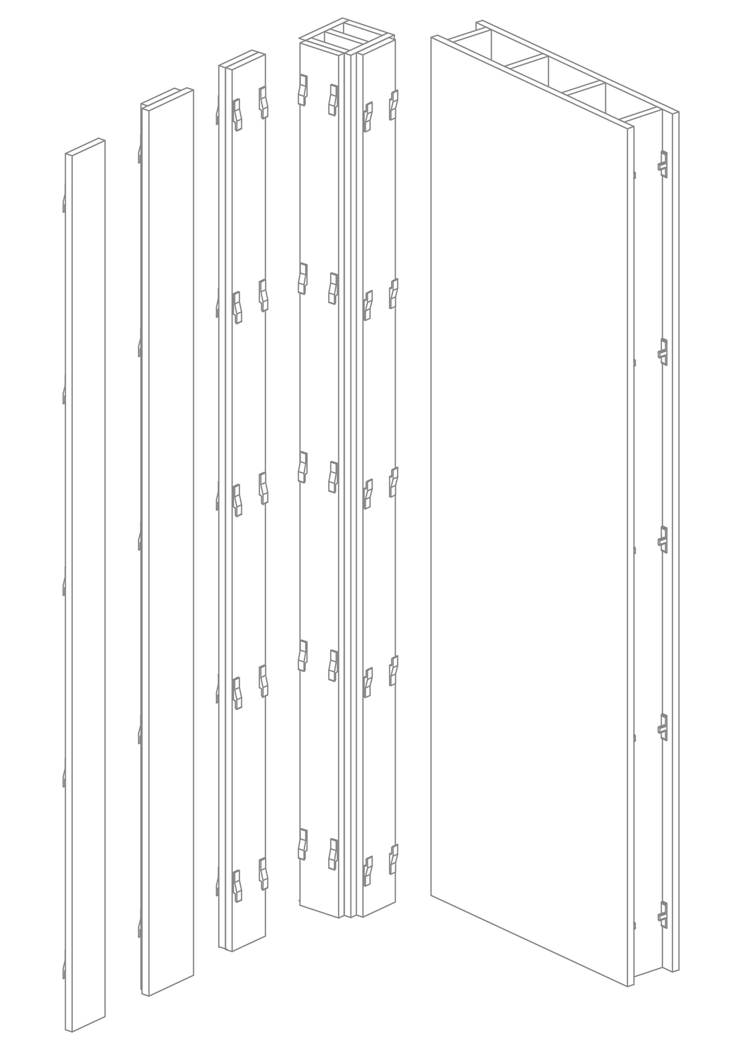 Afbeelding van JOKA Wohnstore V2-30 Dubbele Connector voor Banner 2075 x 112 x 38 mm