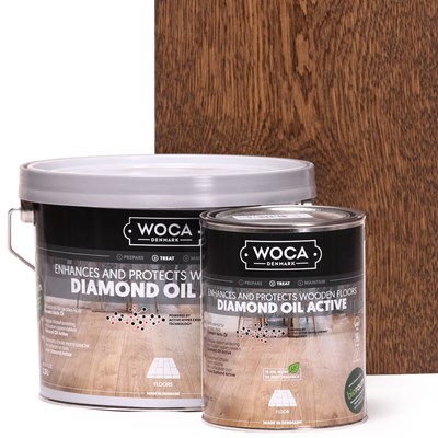 Afbeelding van Woca Diamond Oil Active smoke brown 1 L