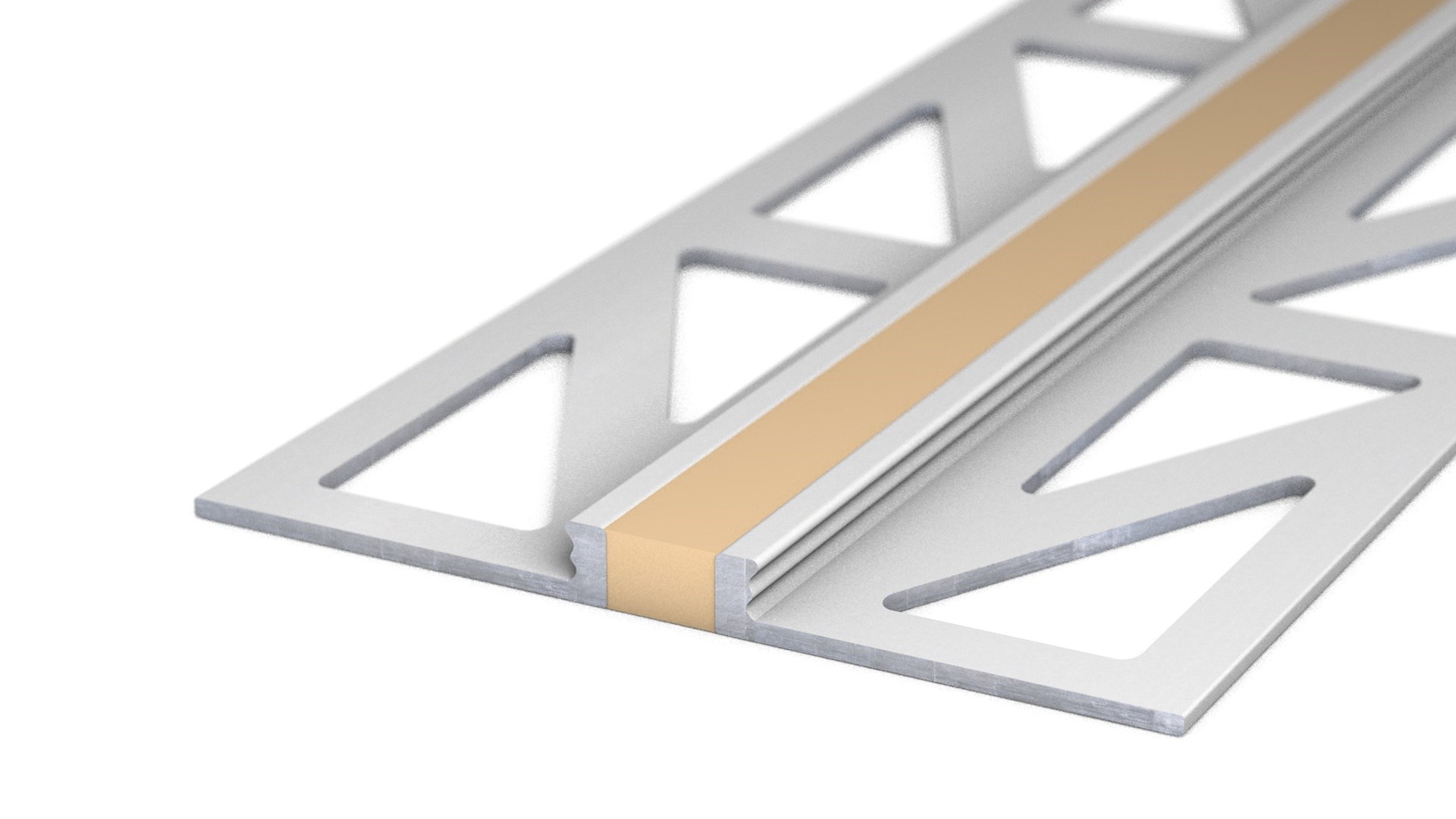 Afbeelding van Voeg-/Dilatatieprofiel Aluminium 3 mm Beige 300cm nr. 770 | 7702541300