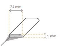 Afbeelding van Plakplint 1512 5x24x240cm (40stuks)