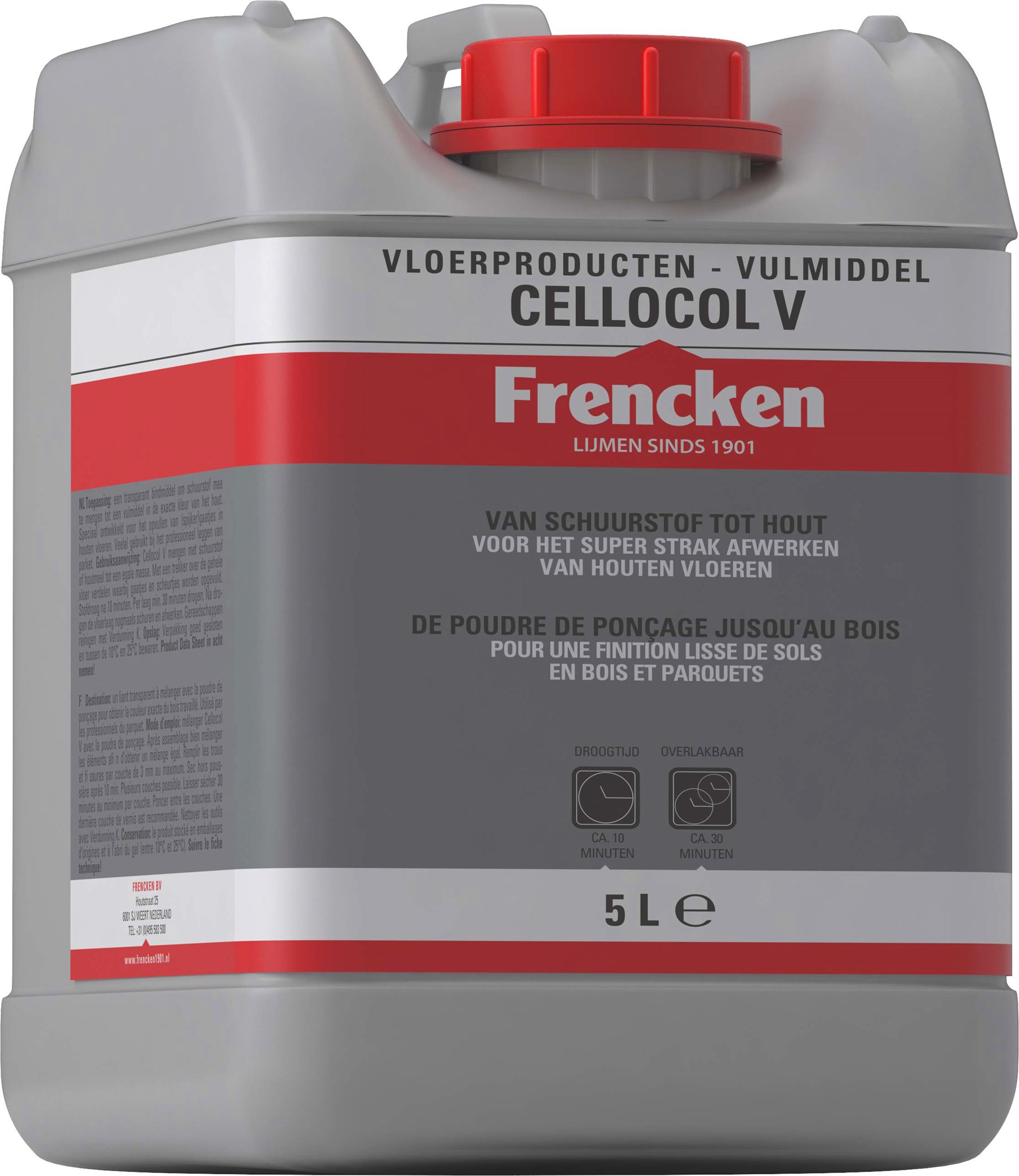 Afbeelding van Frencken Cellocol V / Voegenkit can à 5 Ltr