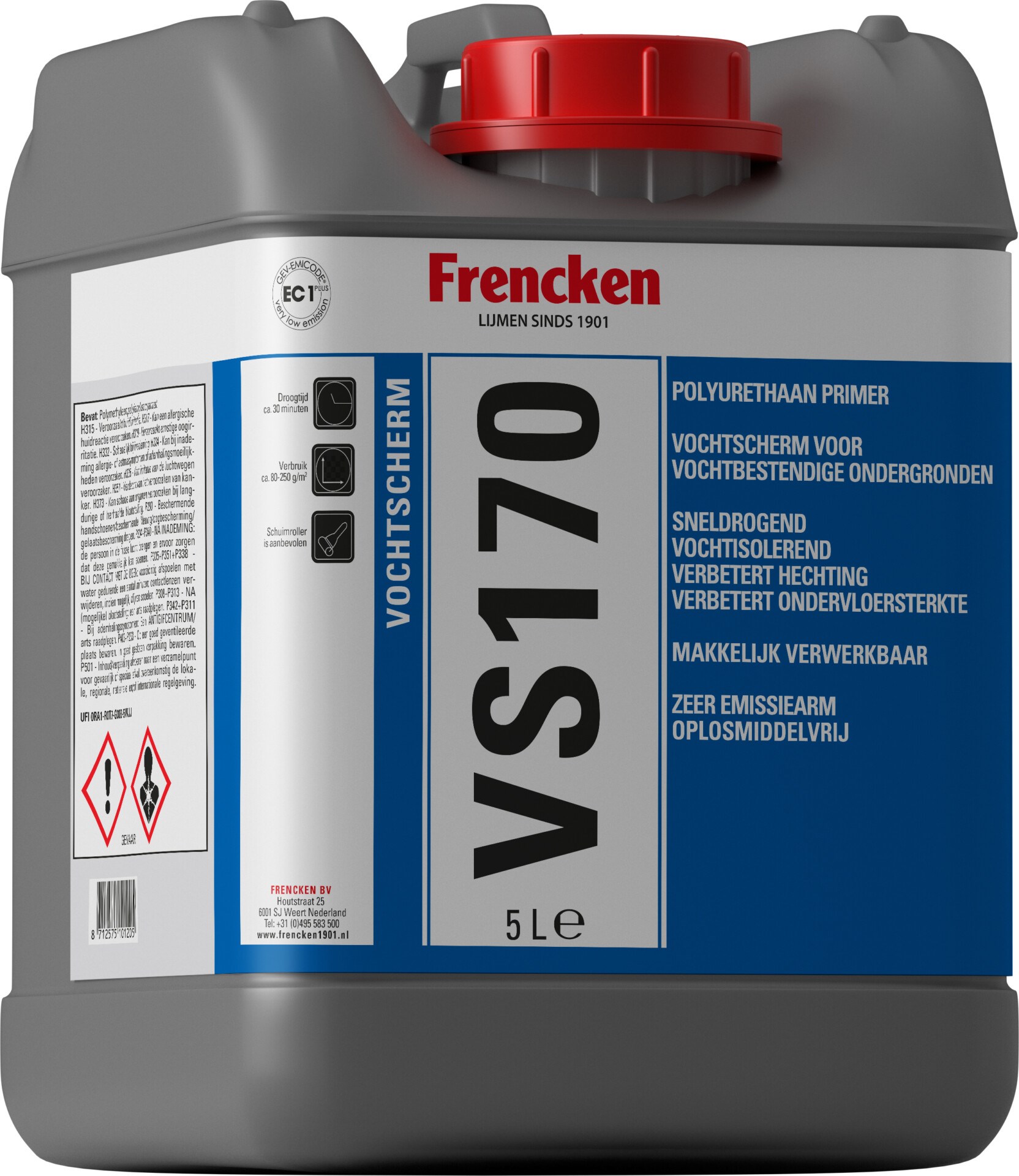 Afbeelding van Frencken VS170 Vochtscherm 1K PU can à 5 L