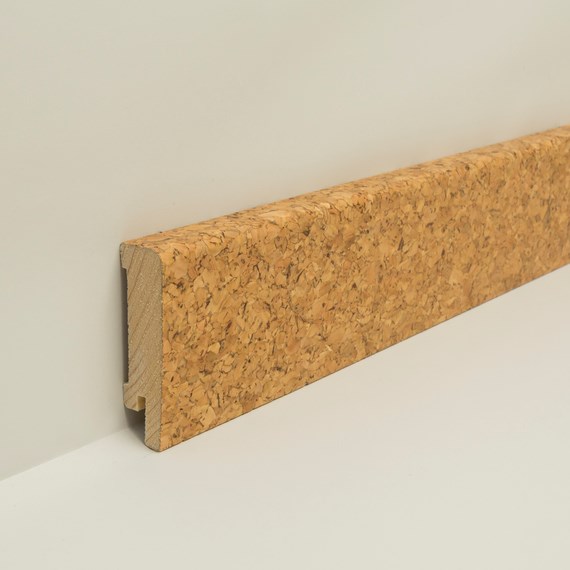 Afbeelding van JOKA Plint 16x60mm gefineerd (FU) profiel #631 FO8810 FU KO101 Kork Fina natur 631 250cm