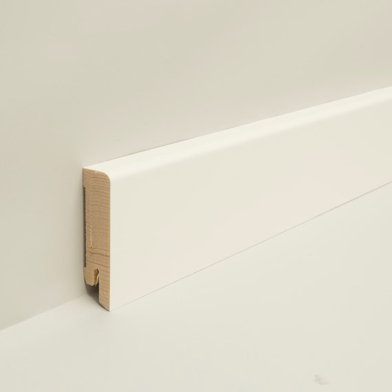 Afbeelding van JOKA Plint 16x60mm gefineerd (FU) profiel #631 FO8810 FU WS16-Wit 9016 631 250cm