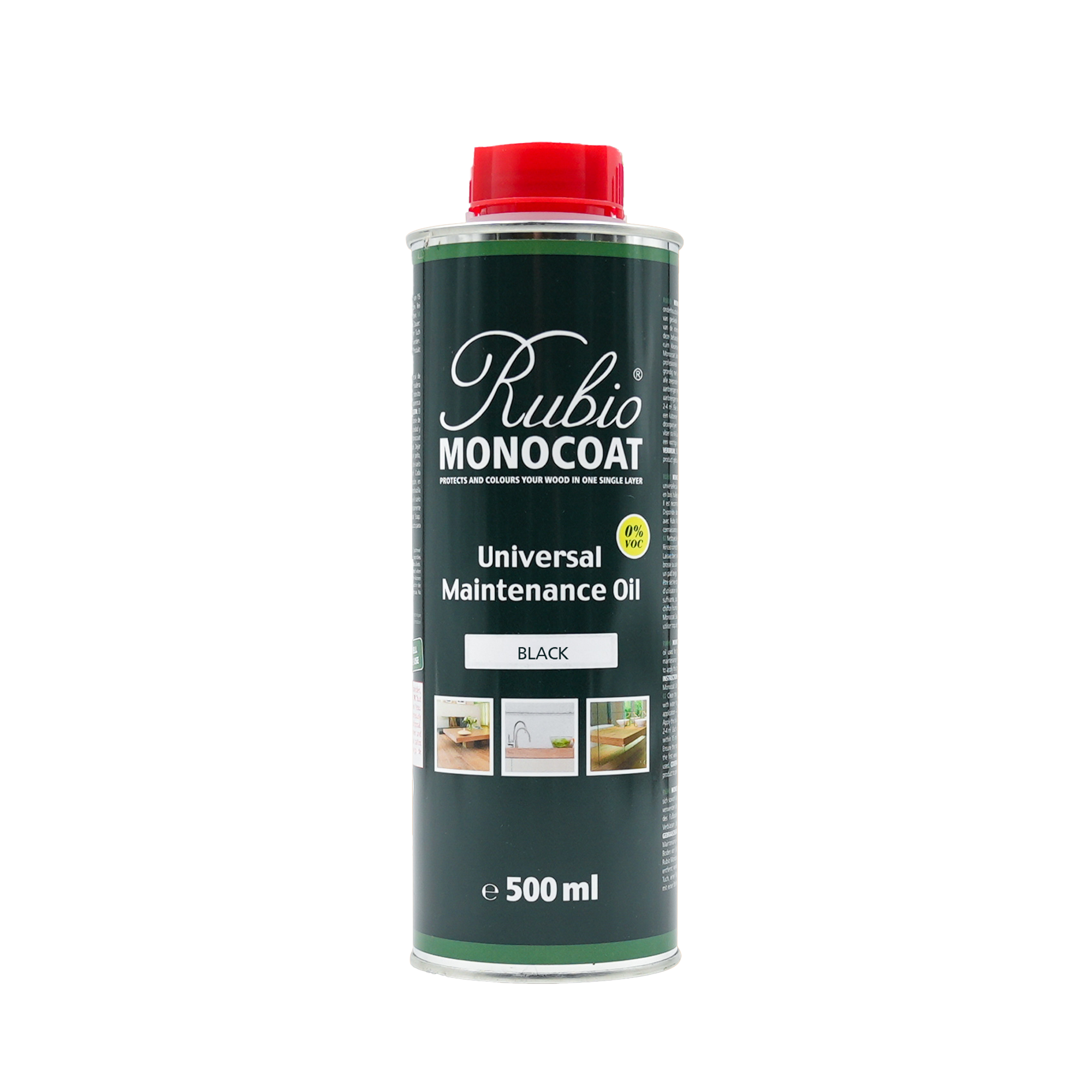 Afbeelding van Rubio Monocoat Universal Maintenance Oil Universal Black 0.5 L