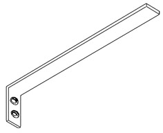 Afbeelding van Afstandsteun Wit 20 cm 25st