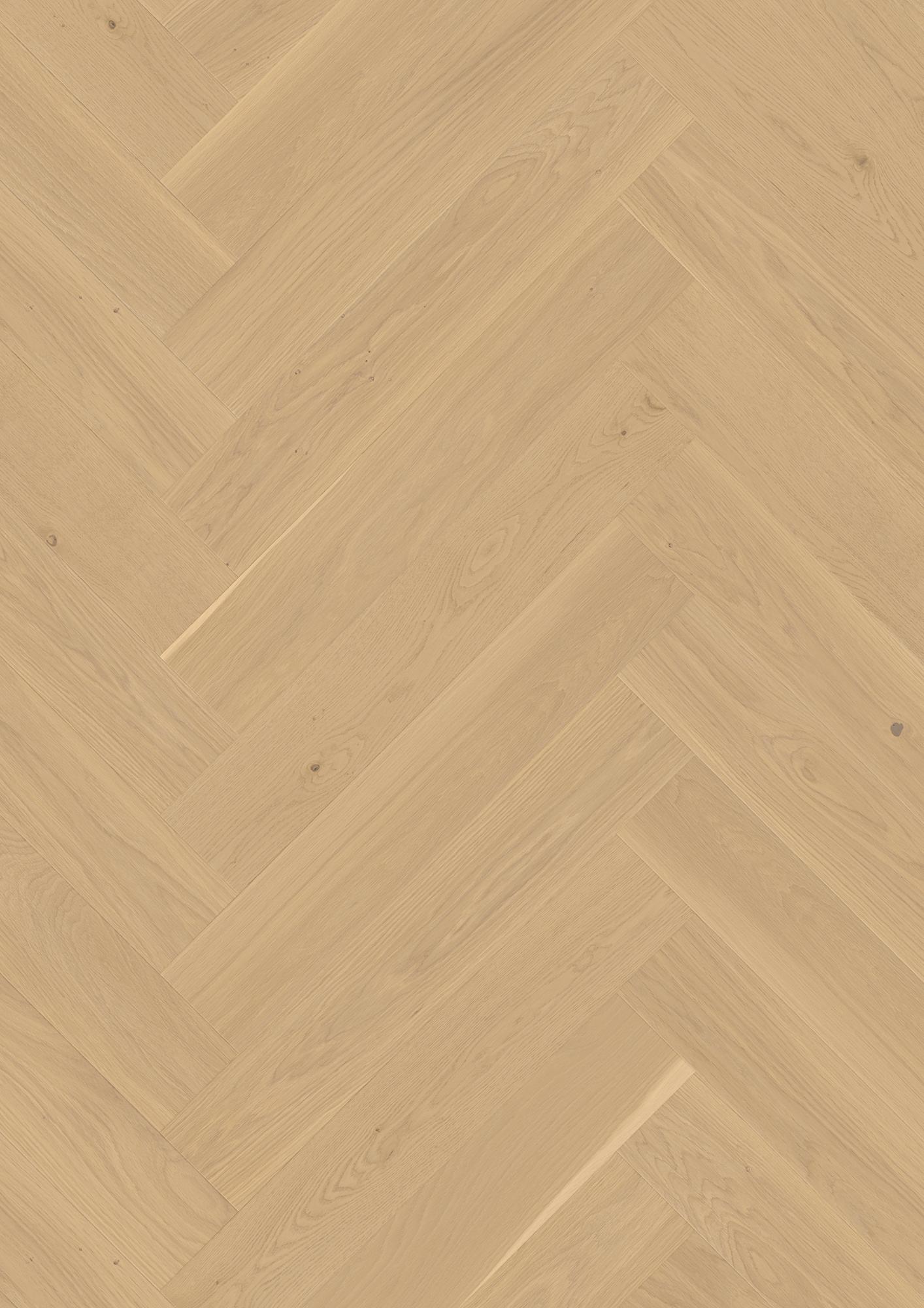 Afbeelding van BOEN 2-S V4 Visgraat 790x137x10,5mm (L+R) 3,5mm Eiken Andante Pale White Lak