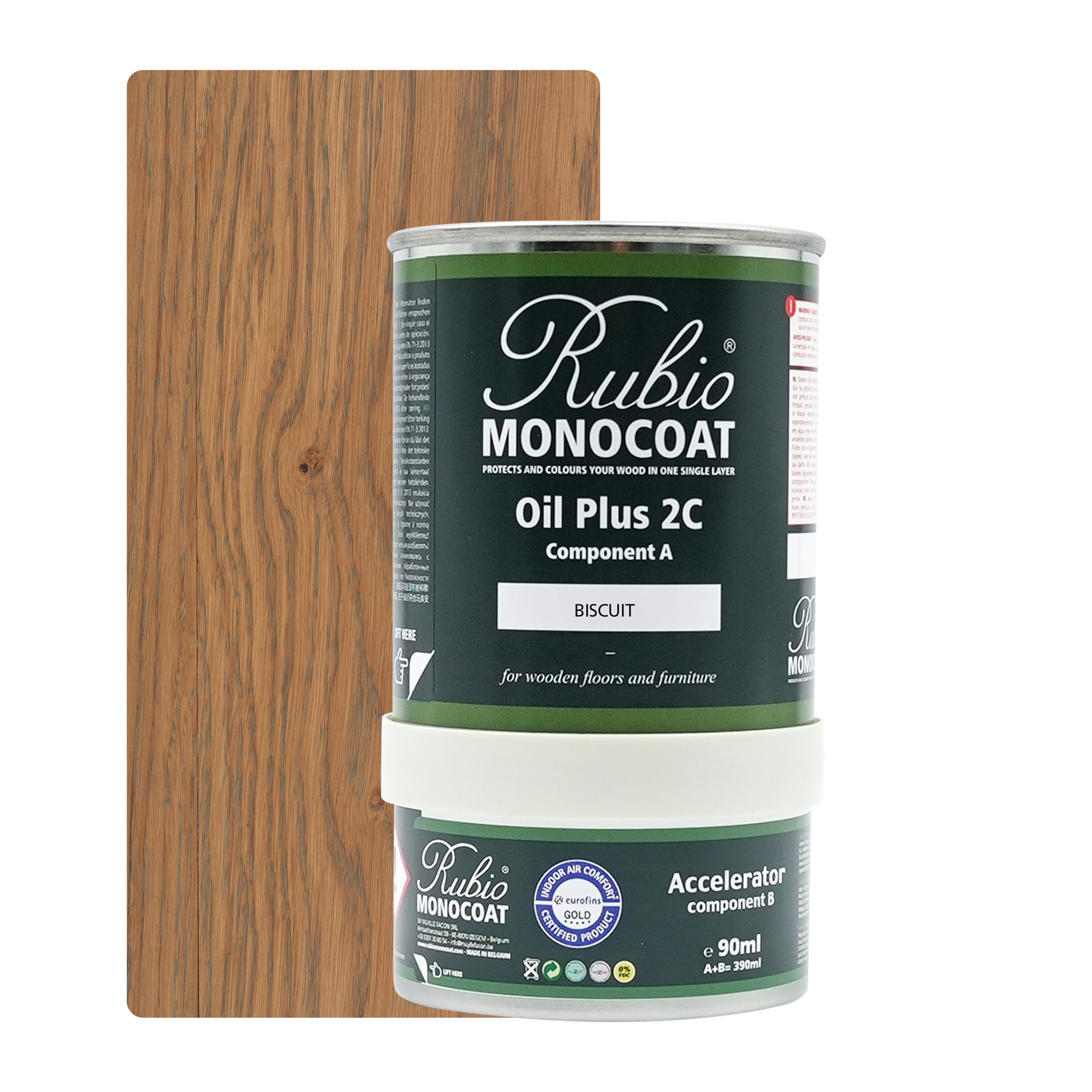 Afbeelding van *UITLOPEND Op=Op* Rubio Monocoat 2C set 350 ml Biscuit
