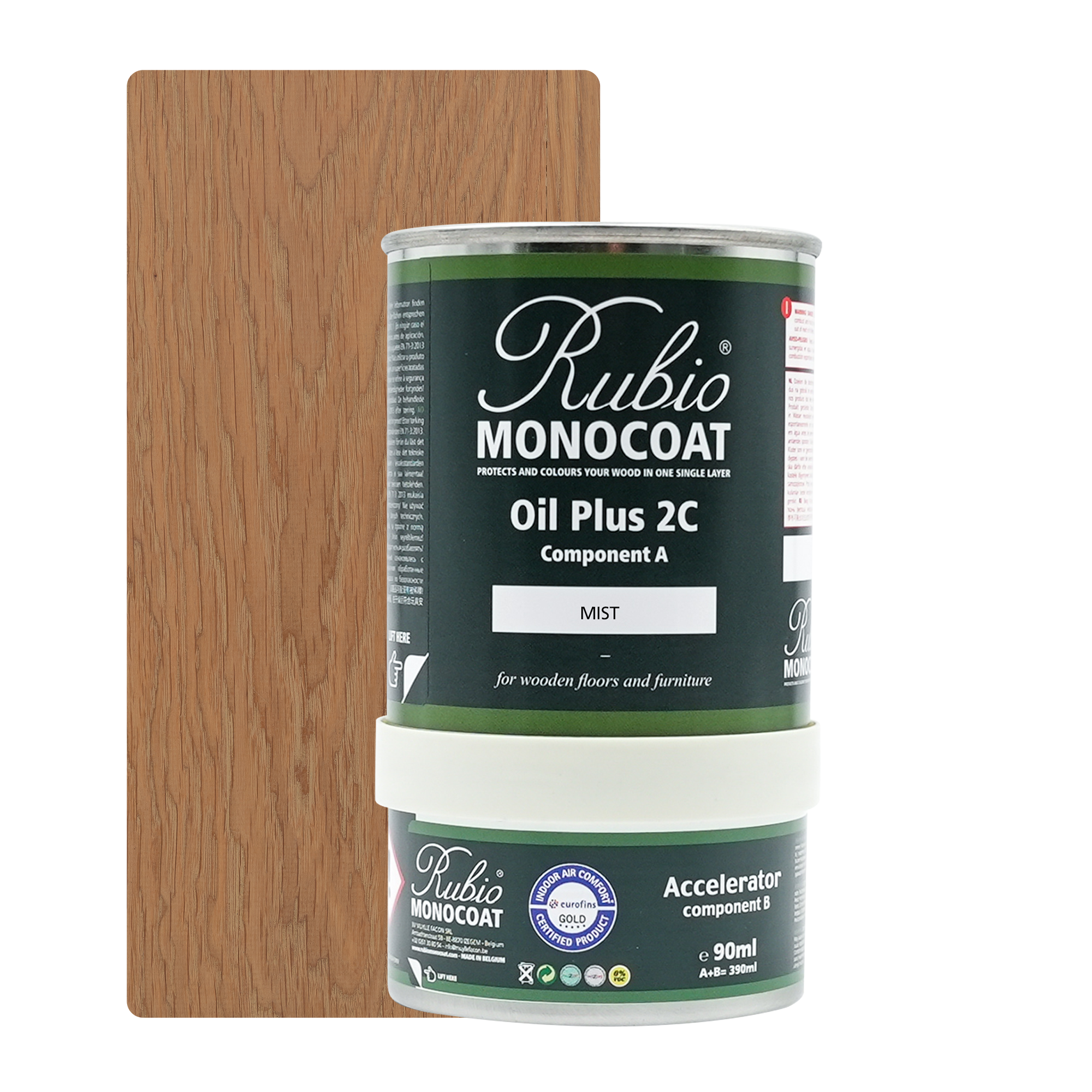 Afbeelding van *UITLOPEND Op=Op* Rubio Monocoat 2C set 350 ml Mist