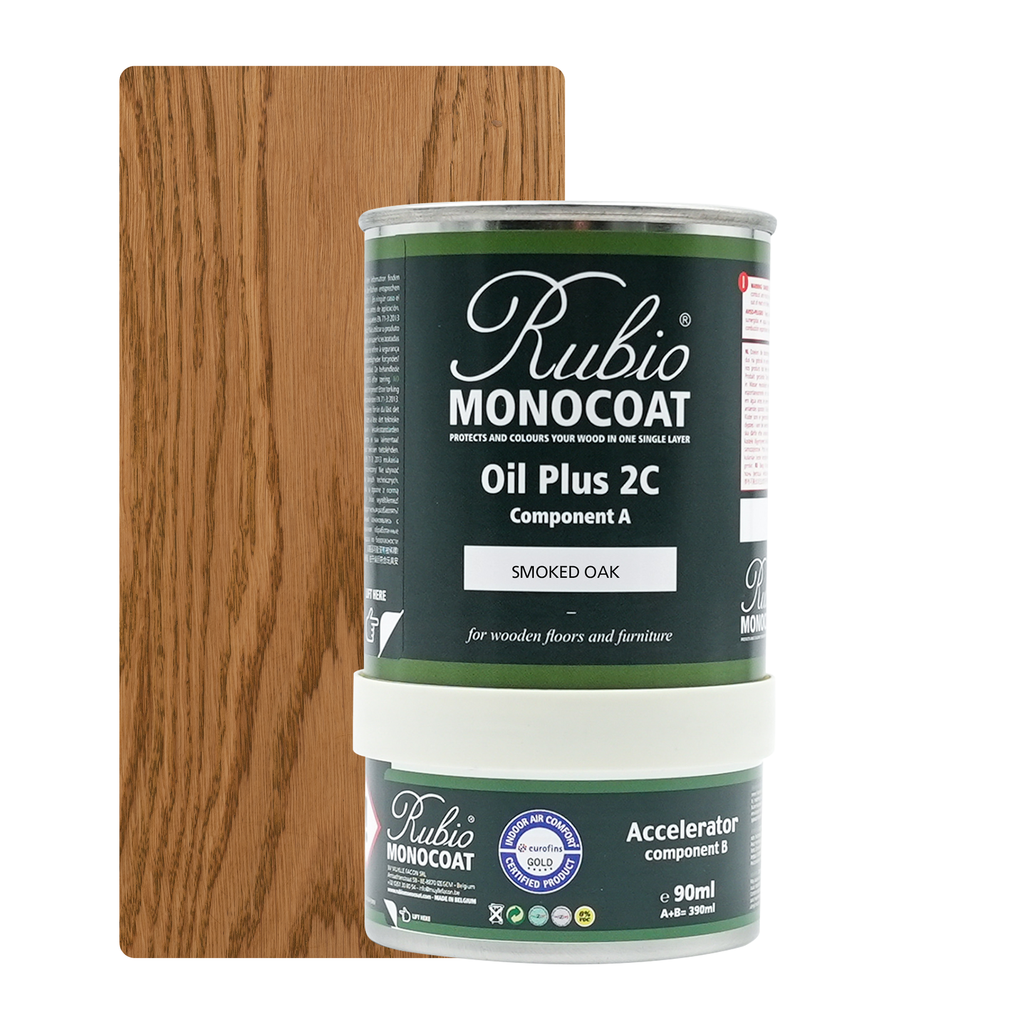 Afbeelding van *UITLOPEND Op=Op* Rubio Monocoat 2C set 350 ml Smoked Oak