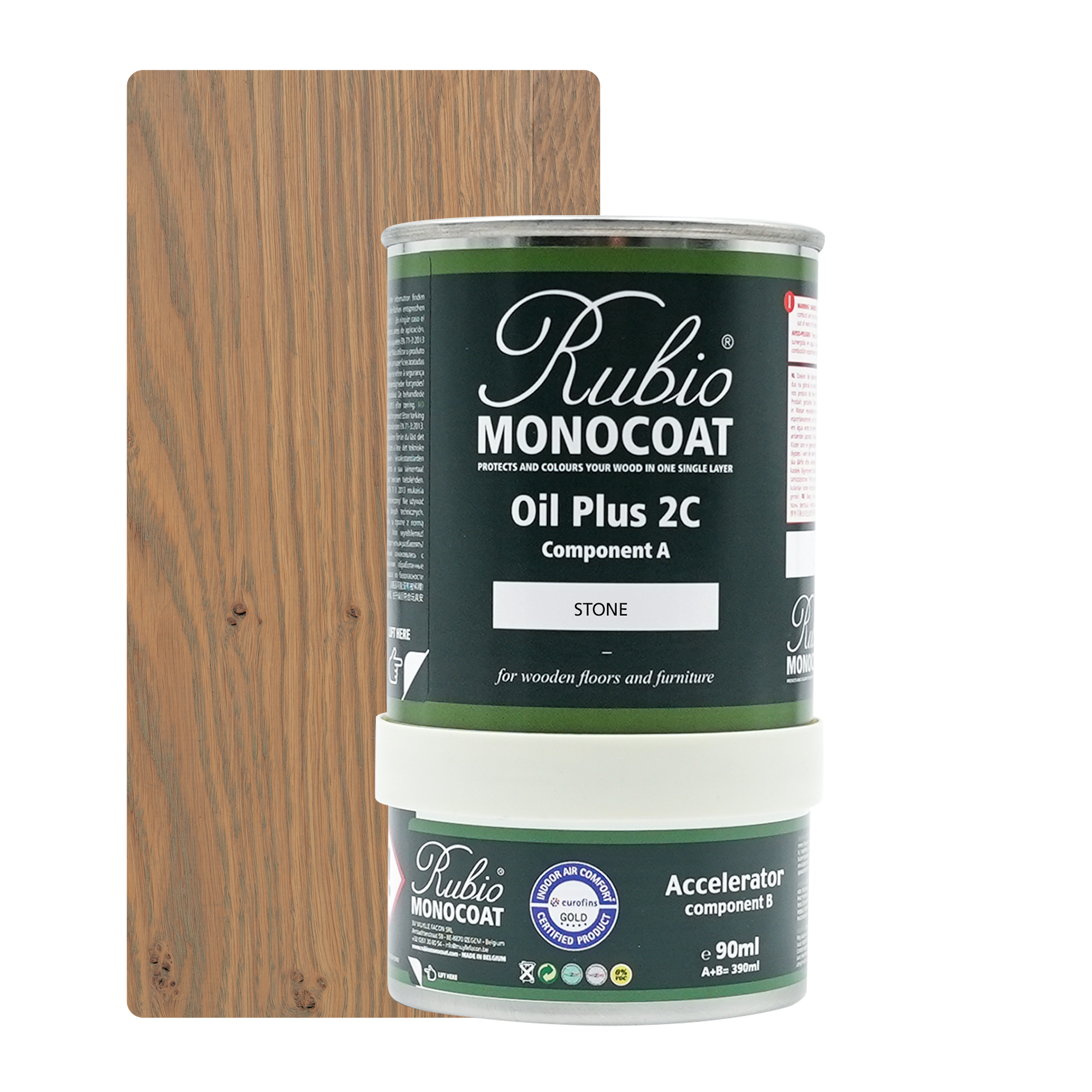 Afbeelding van *UITLOPEND Op=Op* Rubio Monocoat 2C set 350 ml Stone