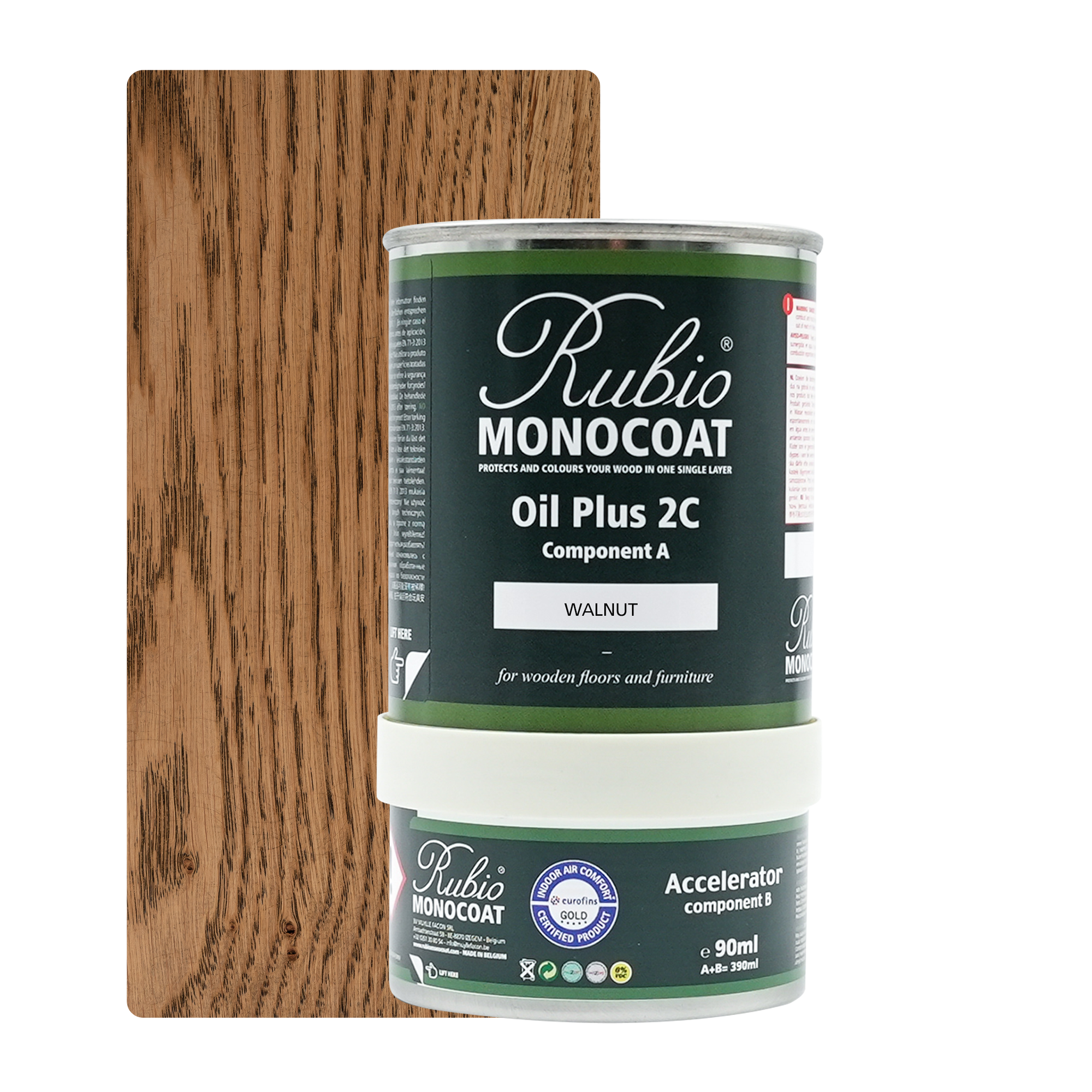 Afbeelding van *UITLOPEND Op=Op* Rubio Monocoat 2C set 350 ml Walnut