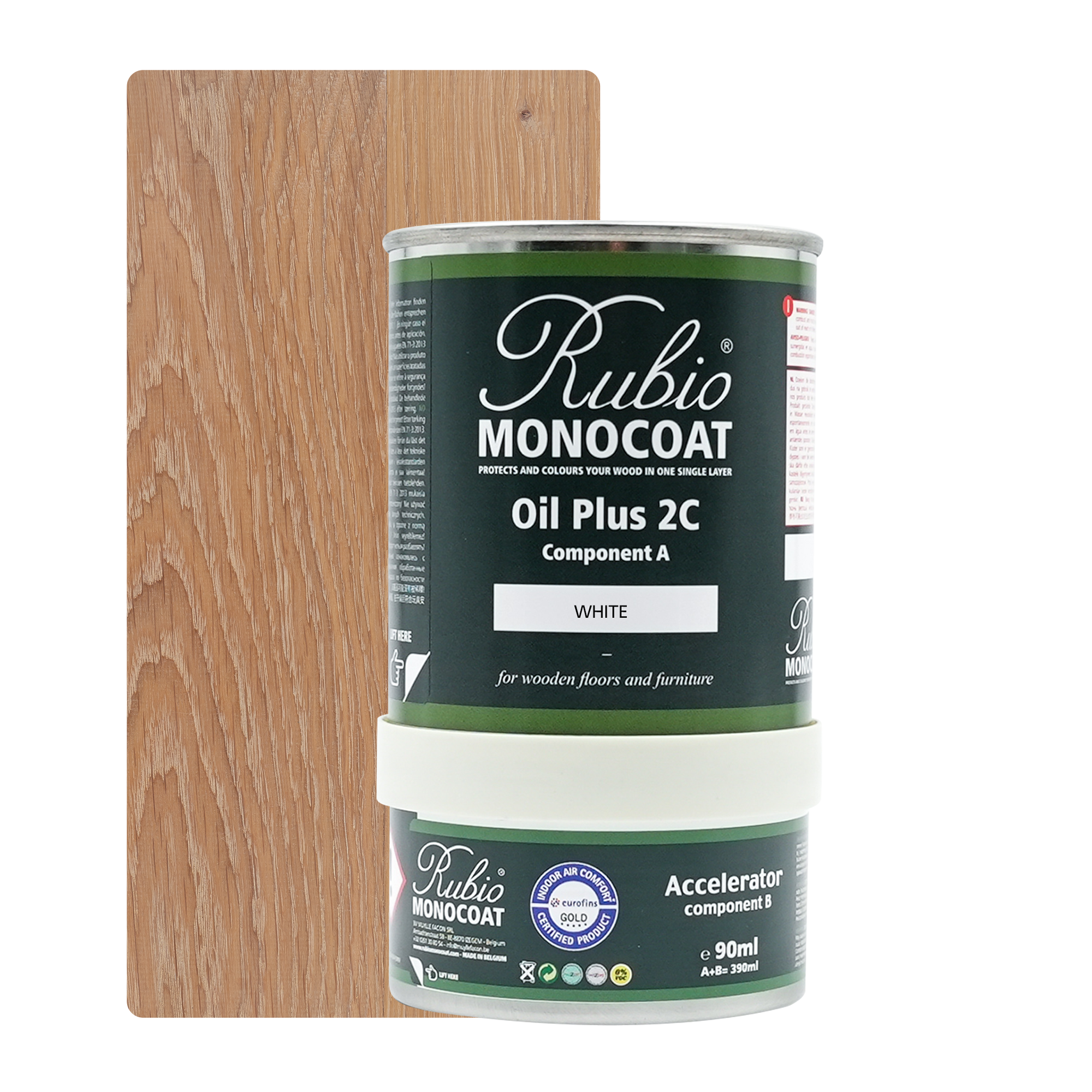 Afbeelding van *UITLOPEND Op=Op* Rubio Monocoat 2C set 350 ml White