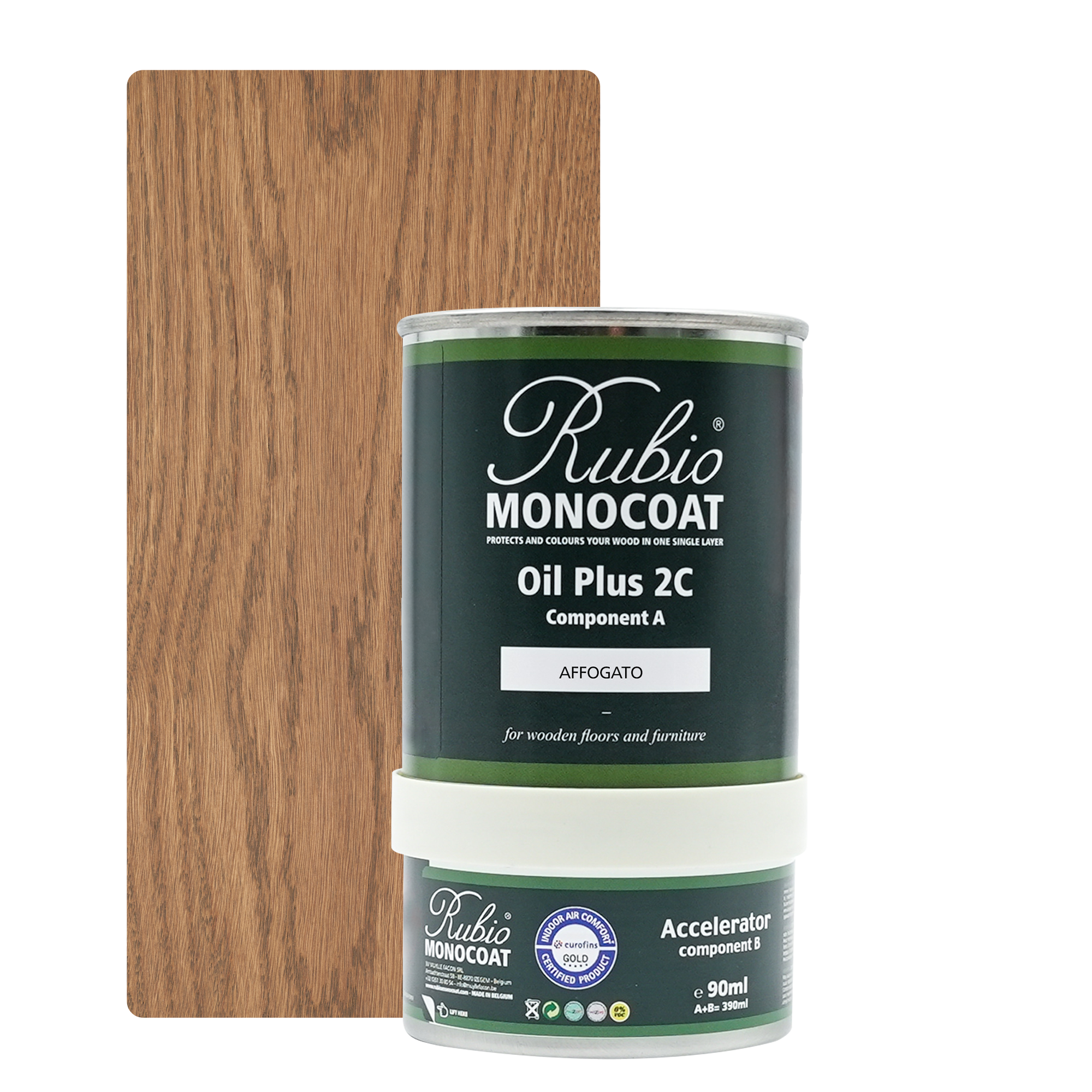 Afbeelding van Rubio Monocoat 2C Set 390 ml Affogato
