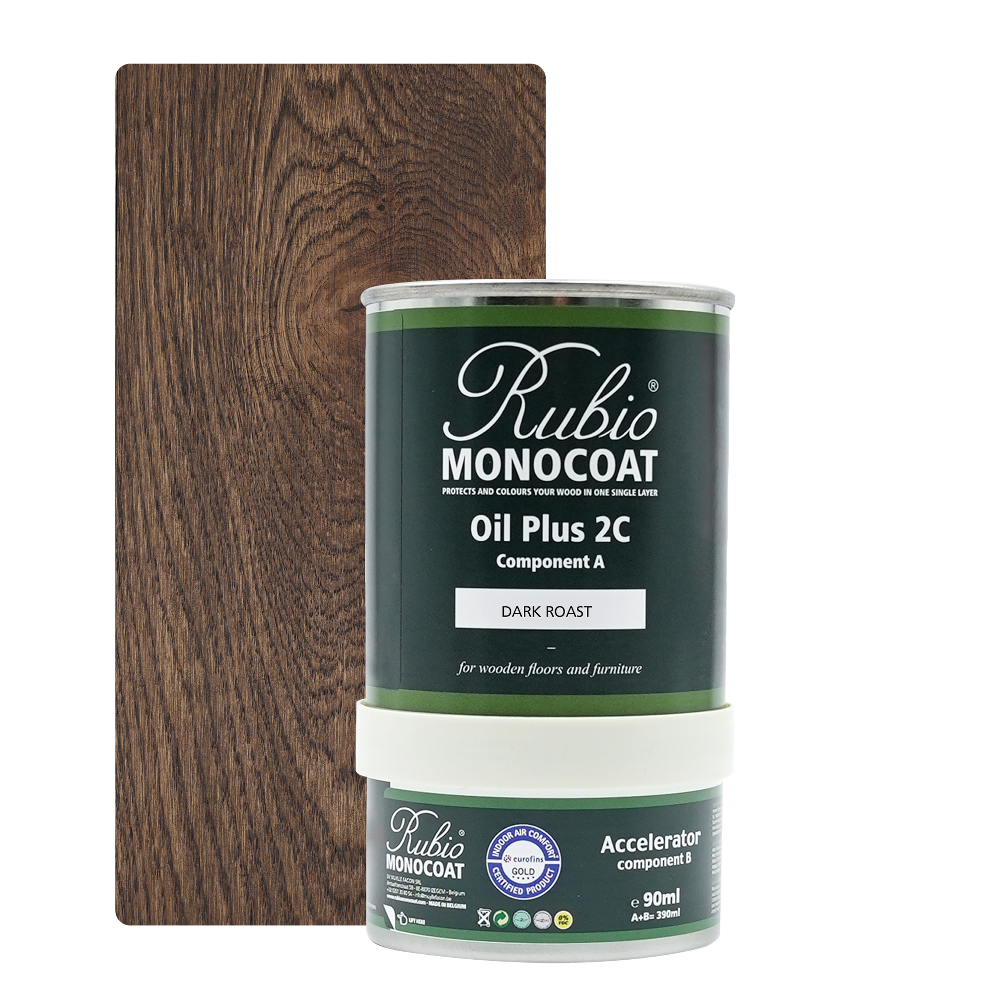Afbeelding van Rubio Monocoat 2C Set 390 ml Dark Roast
