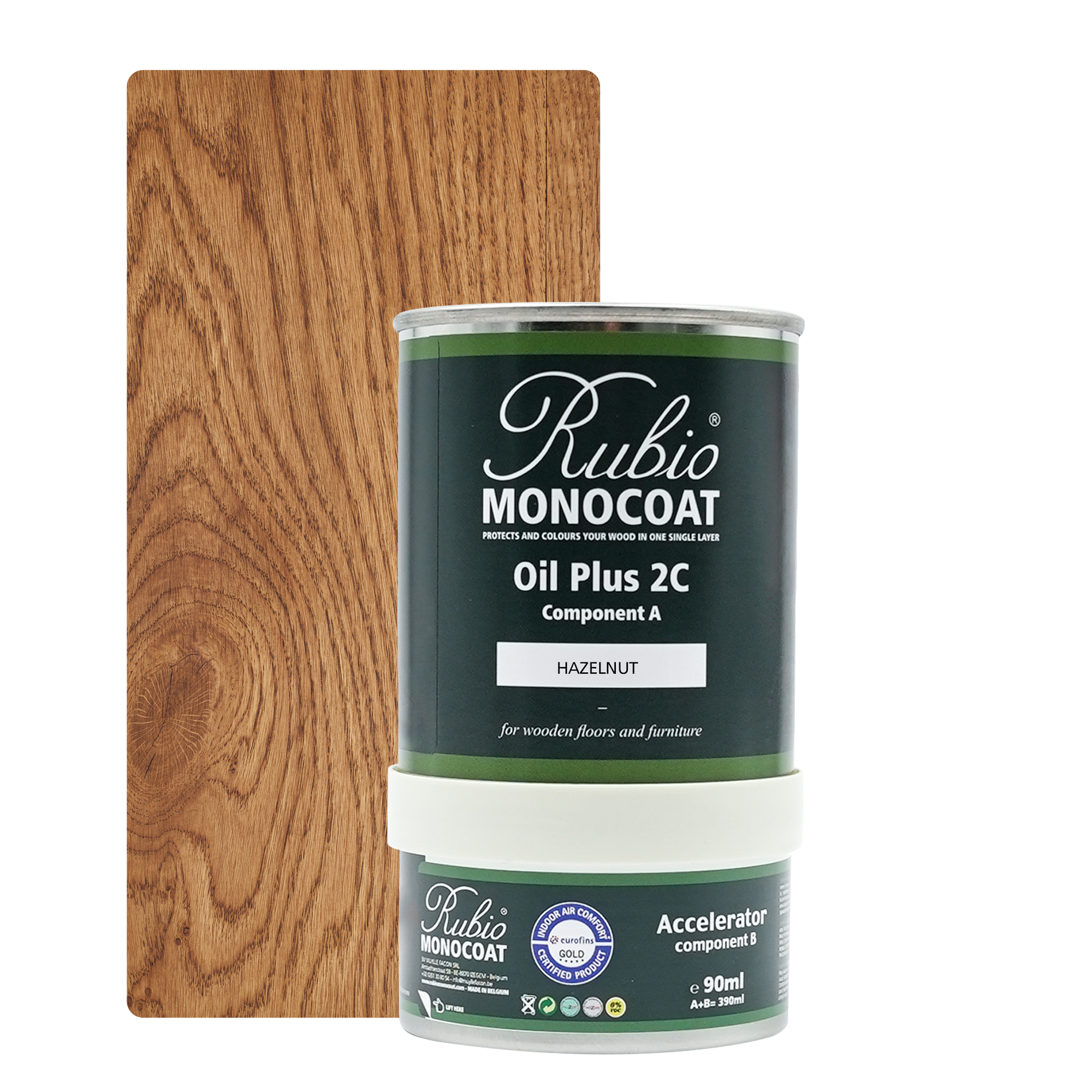 Afbeelding van Rubio Monocoat 2C Set 390 ml Hazelnut