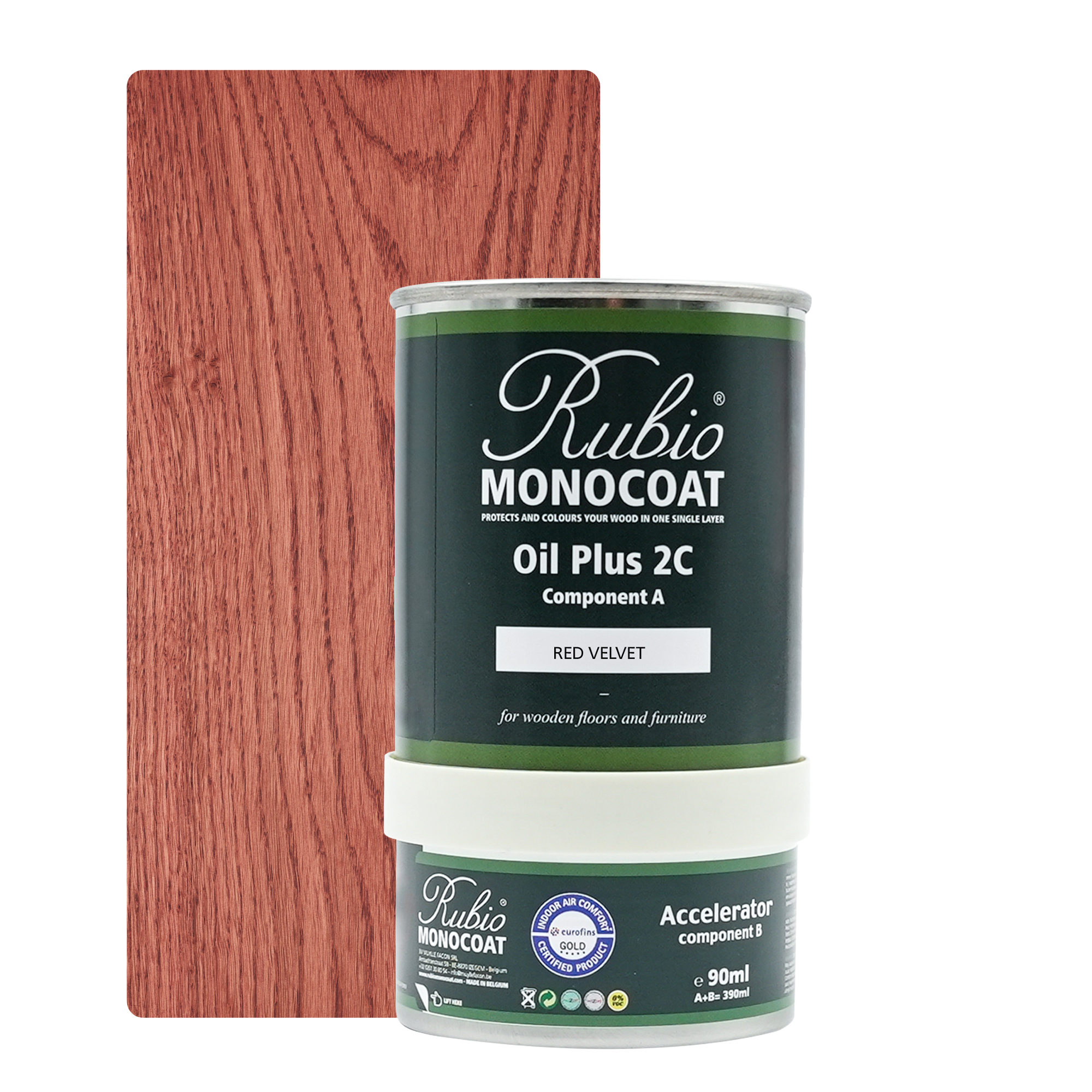 Afbeelding van Rubio Monocoat 2C Set 390 ml Red Velvet