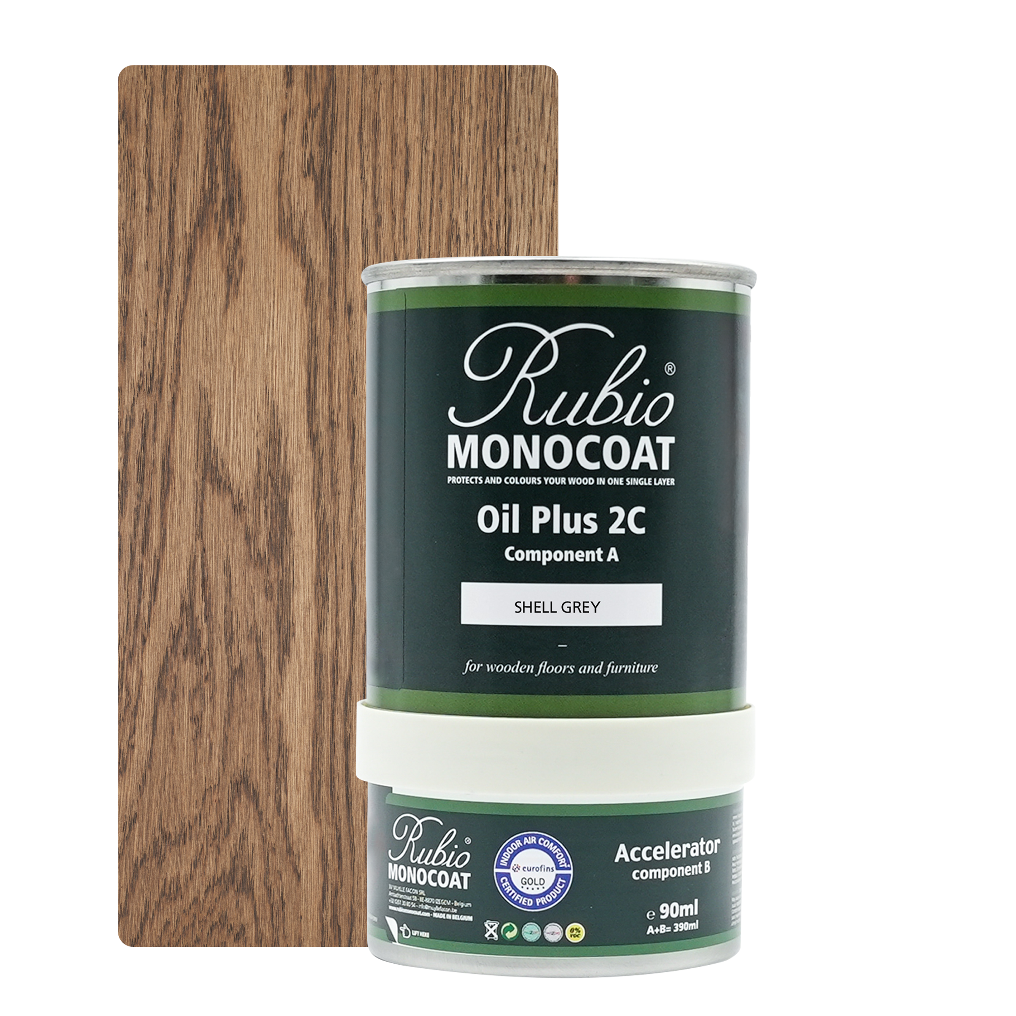Afbeelding van Rubio Monocoat 2C Set 390 ml Shell grey