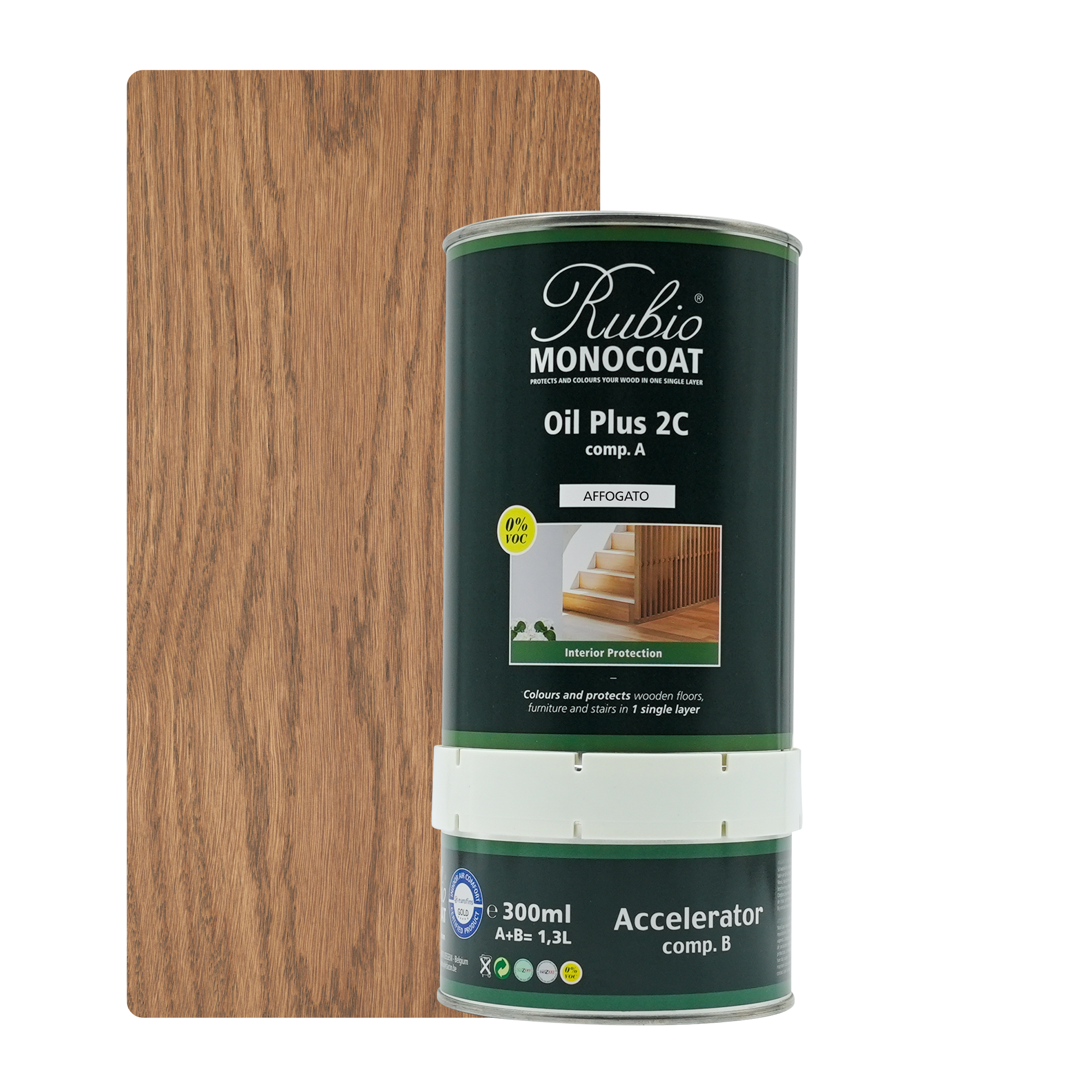 Afbeelding van Rubio Monocoat 2C Set 1,3 L Affogato