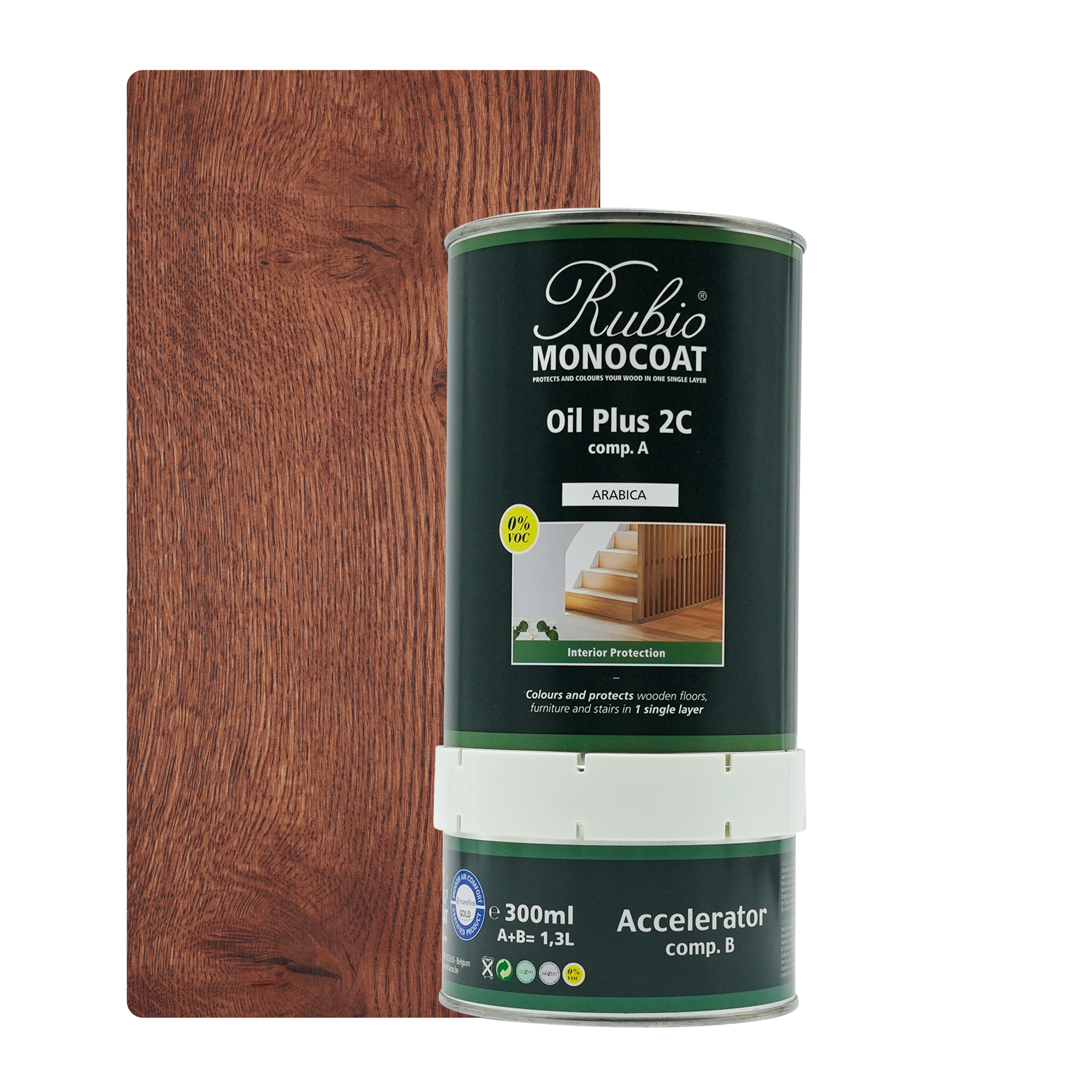 Afbeelding van Rubio Monocoat 2C Set 1,3 L Arabica