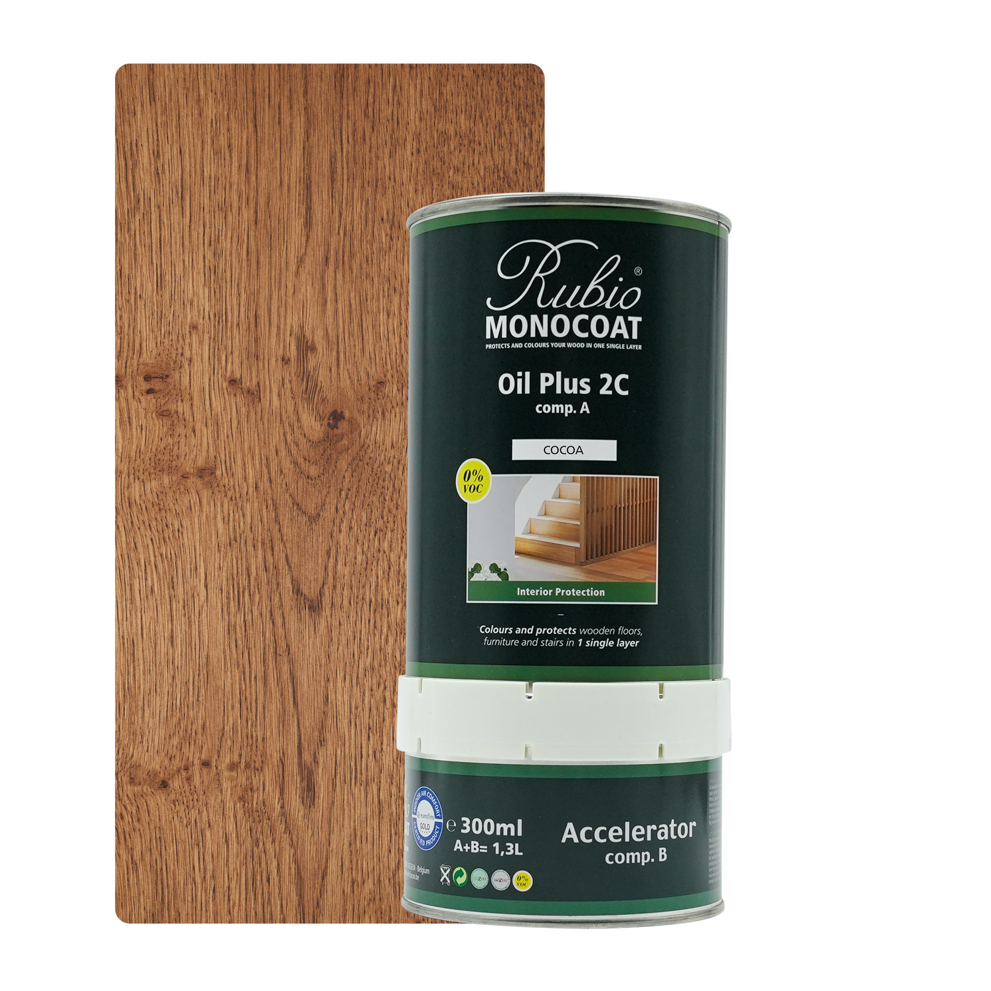Afbeelding van Rubio Monocoat 2C Set 1,3 L Cocoa