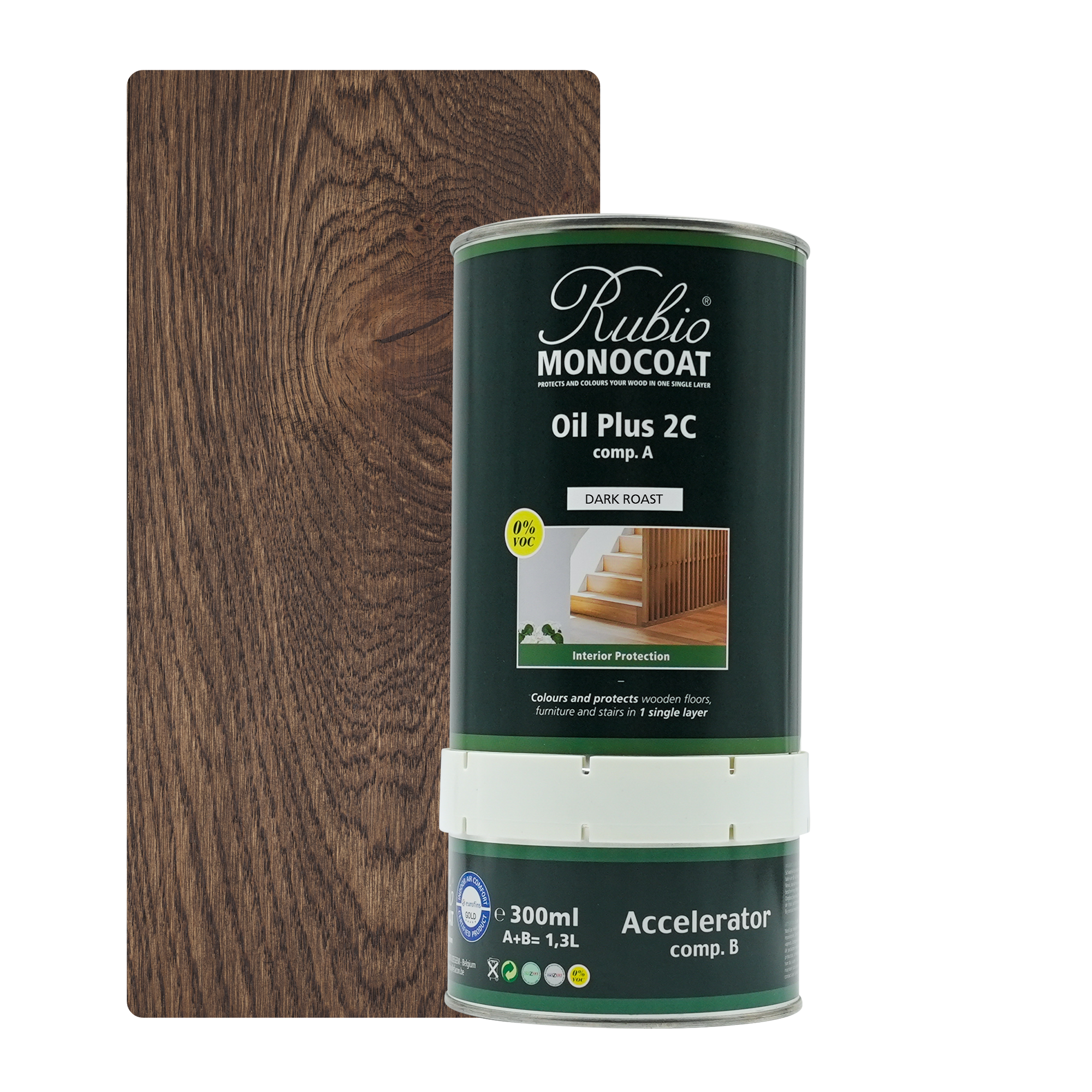 Afbeelding van Rubio Monocoat 2C Set 1,3 L Dark Roast