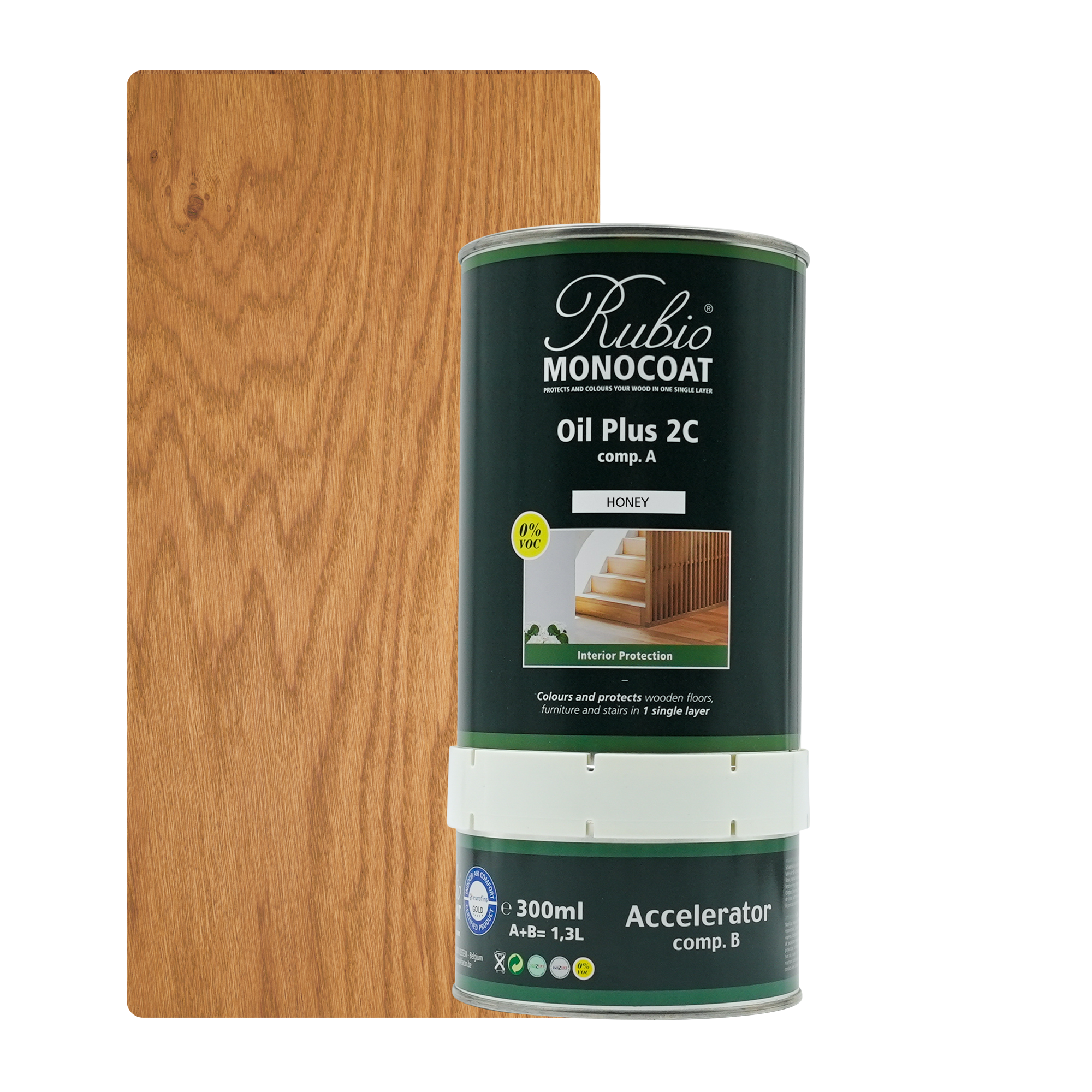 Afbeelding van Rubio Monocoat 2C Set 1,3 L Honey