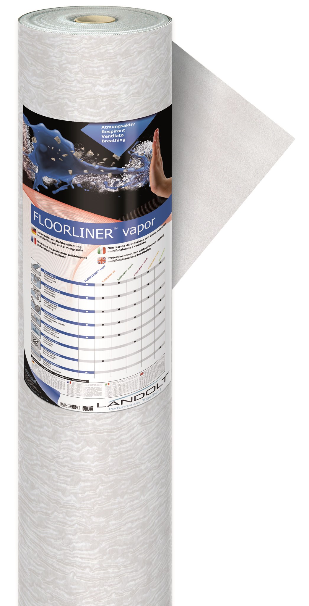 Afbeelding van JOKA JK173 Floorliner Vapor 170gr/m² 50mtr x 100cm x 1,0mm | Rol a 50m²