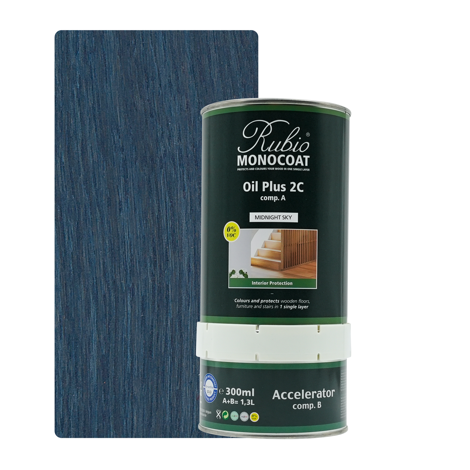 Afbeelding van Rubio Monocoat 2C Set 1,3 L Midnight Sky