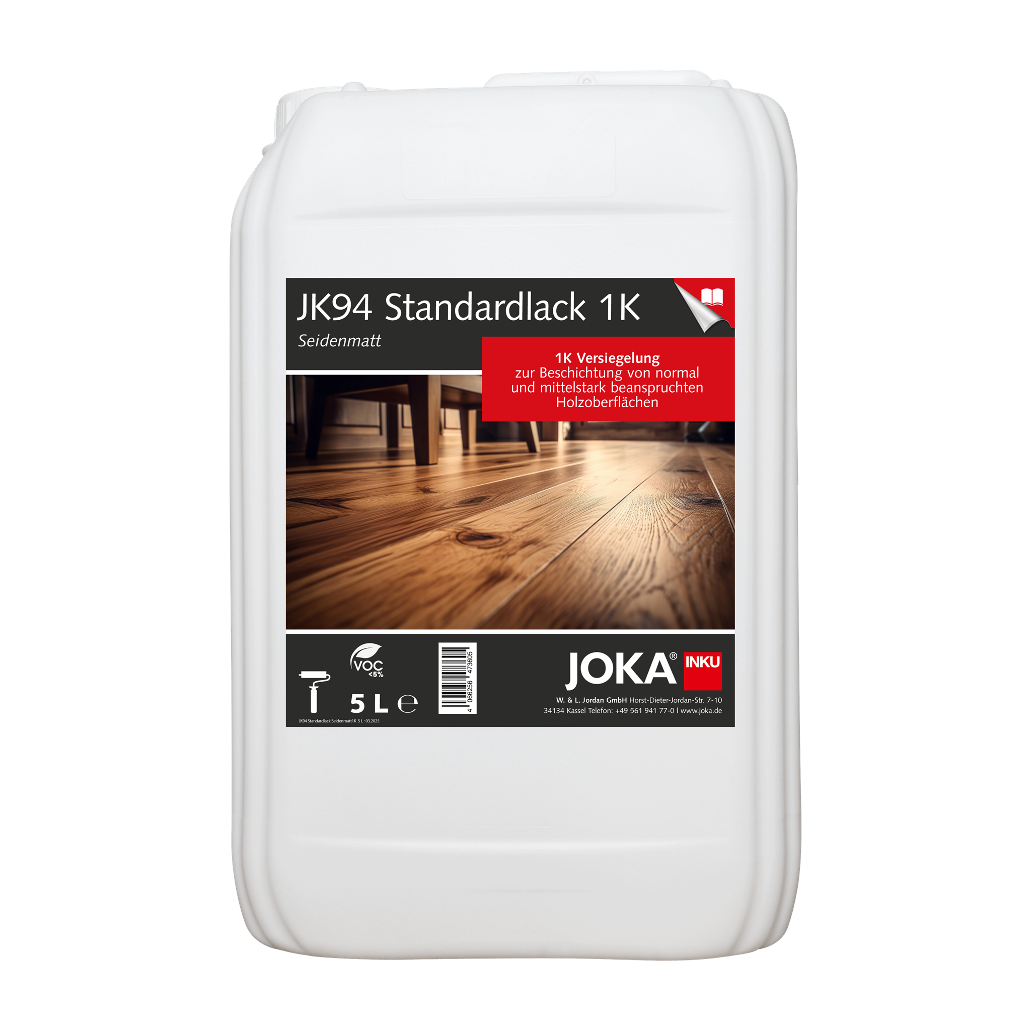 Afbeelding van JOKA JK94 Parket lak 1K Zijdemat can à 5 L