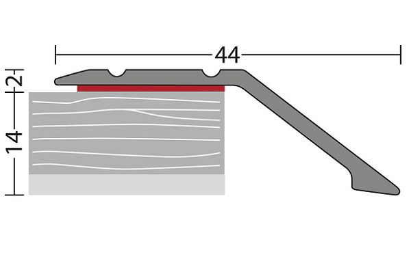 Afbeelding van Afloopstrip 14mm ZKL Zilver 10x270cm - nr. 154 | 1542411270