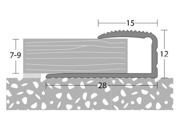 Afbeelding van Inschuifstrip nr. 250 7-9mm Zilver 10x270cm - nr. 250 | 2502011270