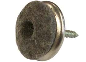 Afbeelding van Meubelglijder 28mm Vilt m. schroef Grijs (100st)