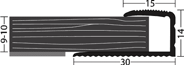 Afbeelding van Inschuifstrip 9-10mm Zilver 10x270cm - nr. 256 | 2562011270