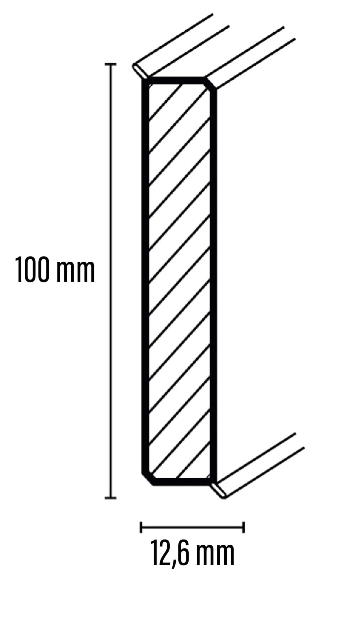 Afbeelding van Plint MDF Cubu Flex Life 100 Recht kl. 1013 Parelwit 12,6mmx100mm 10x250cm