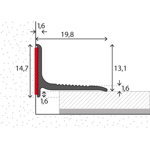 Afbeelding van Kozijn/Wandaansluitprofiel (N) Wit Gepoedercoat 20x13mm 250cm - nr. 290 | 2901430250