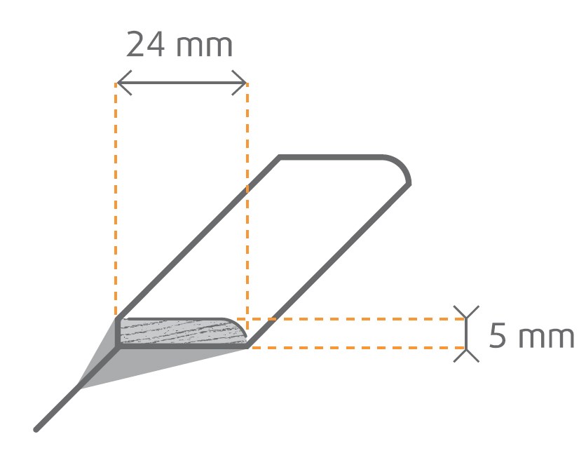 Afbeelding van Plakplint 0007 Uni Wit 5x24x240cm (40stuks)