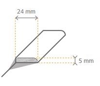 Afbeelding van Plakplint 2028 5x24x240cm (40stuks)