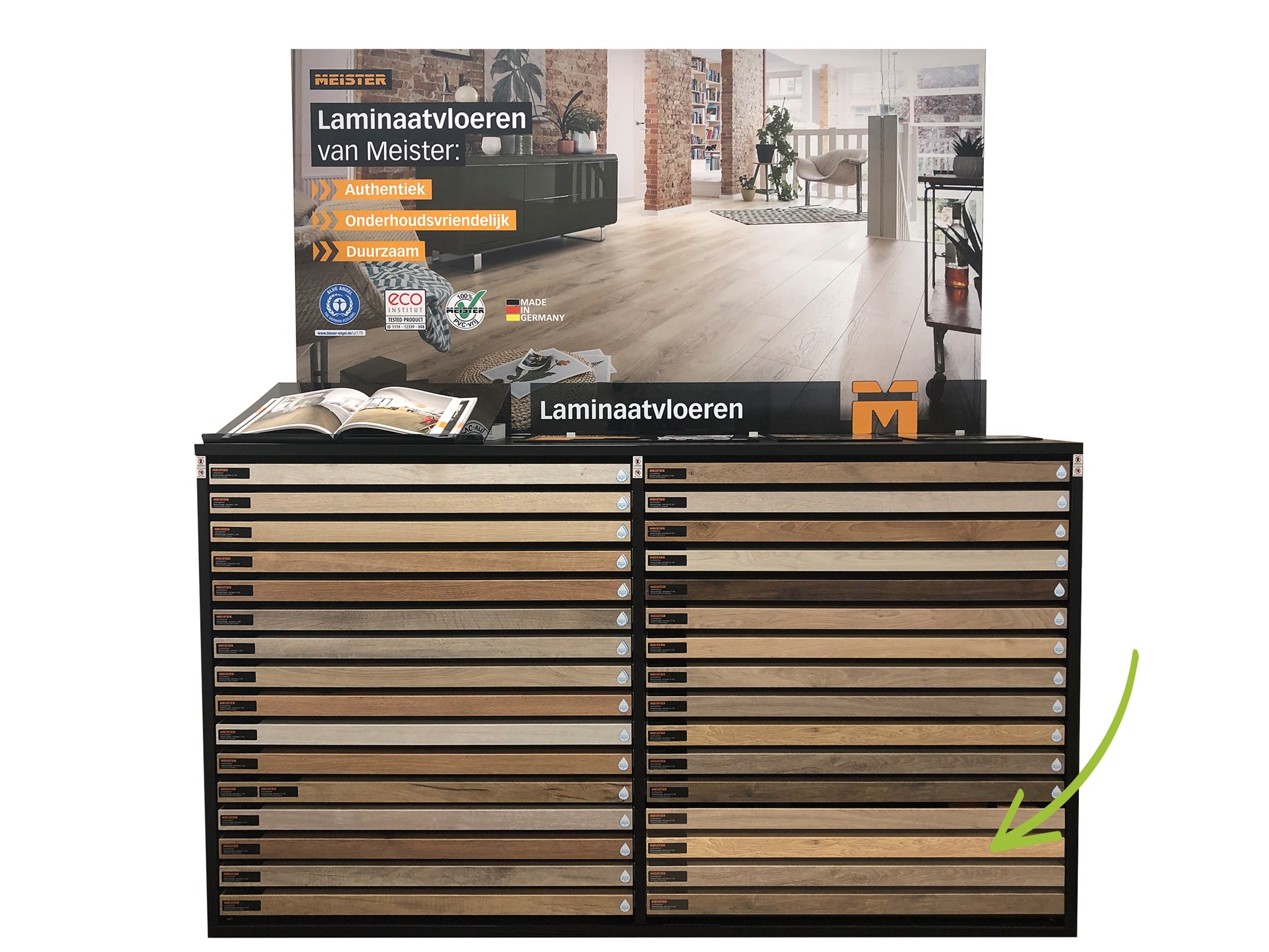 Afbeelding van Meister Edition M6 Laminaat Visgraat Update ladekast juni 2020 4st.