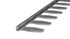 Afbeelding van Afsluitprofiel buigbaar  3mm aluminium 10x250cm - nr. 700 | 7001306250, Afbeelding 1