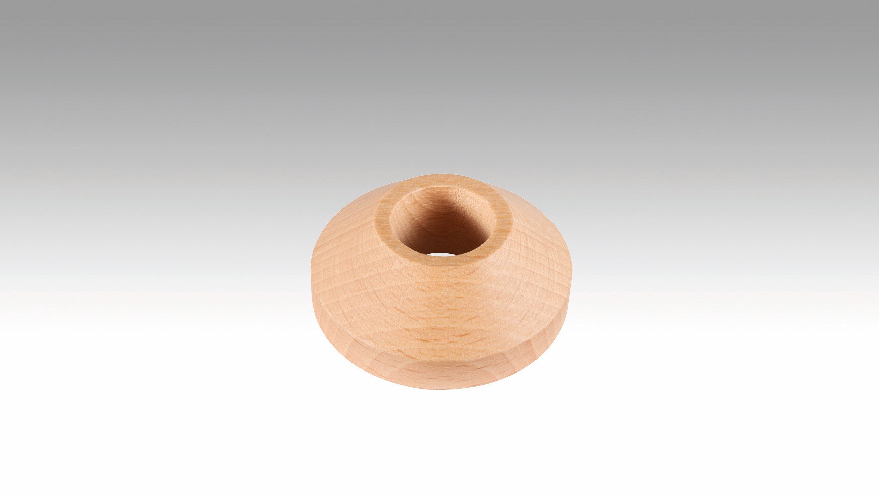 Afbeelding van Buisrozet Meister Beuk licht 020 massief hout 18mm