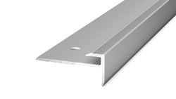 Afbeelding van Trapkantprofiel PVC 2,5-3mm Zilver 10x250cm - nr. 177