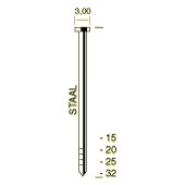Afbeelding van Union stalen verl.kopnagel TM25 3000st