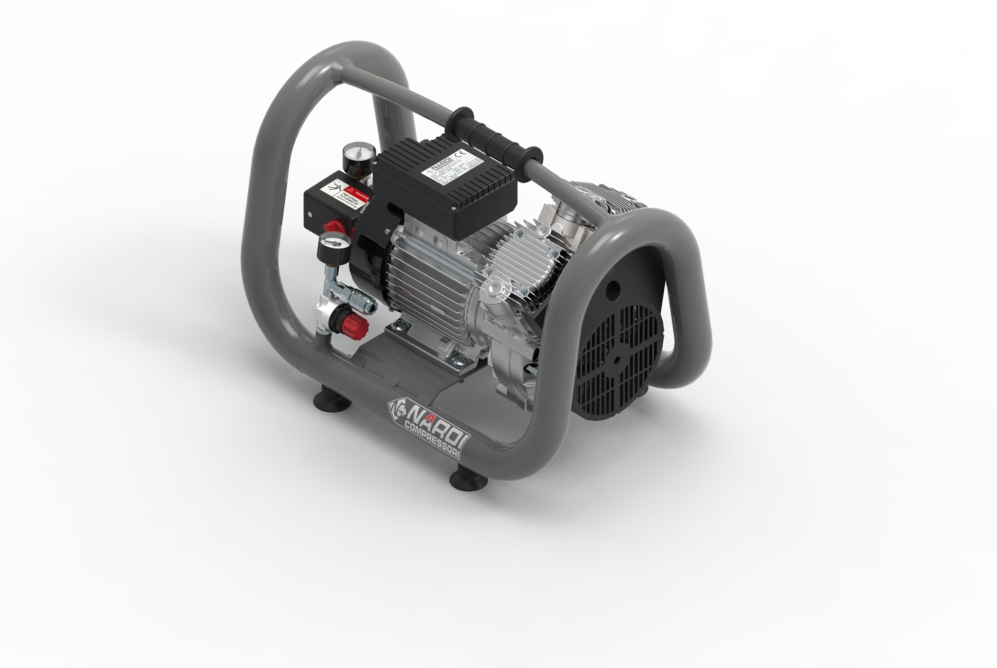Afbeelding van Compressor Extreme  3T  olie-vrij 10bar 1400 rpm 240 lpm 5ltr buisframe