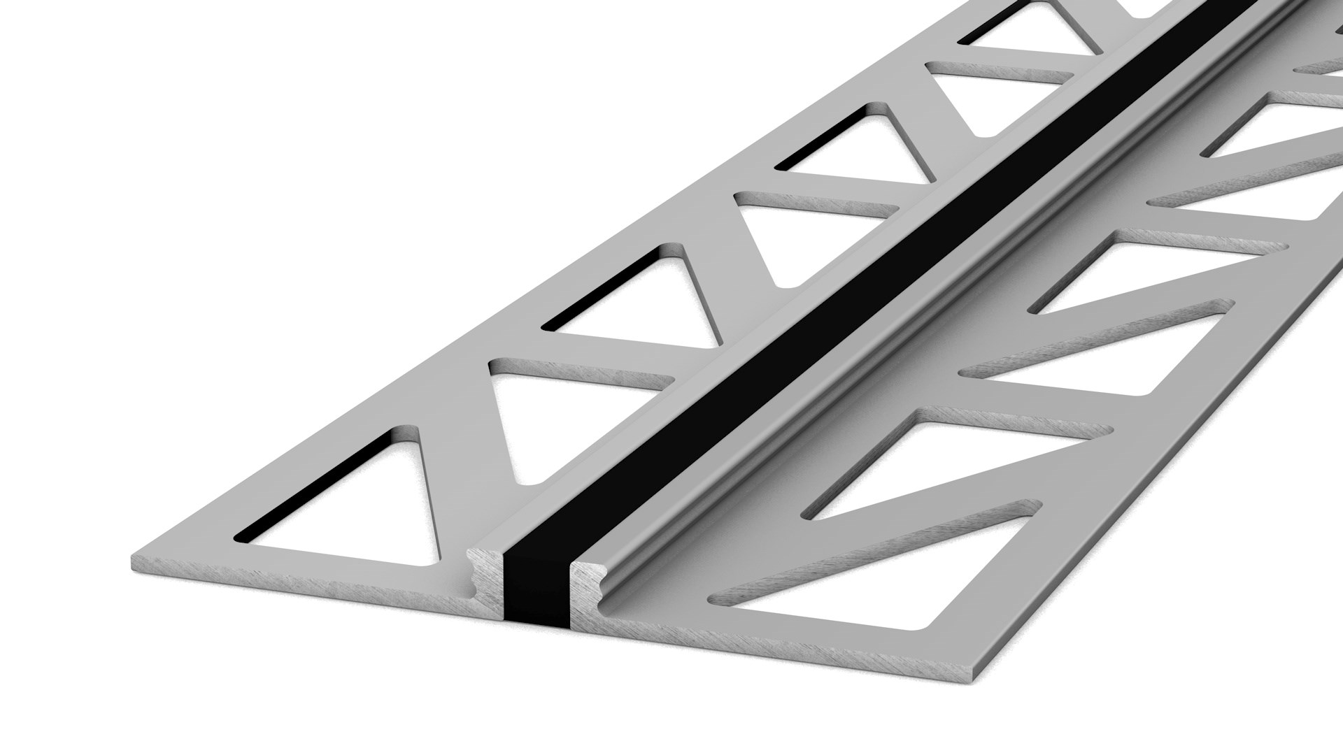 Afbeelding van Voegprofiel / Dilatatie 2-15mm Aluminium Zwart 3mm 300cm - nr. 770 | 7701532300
