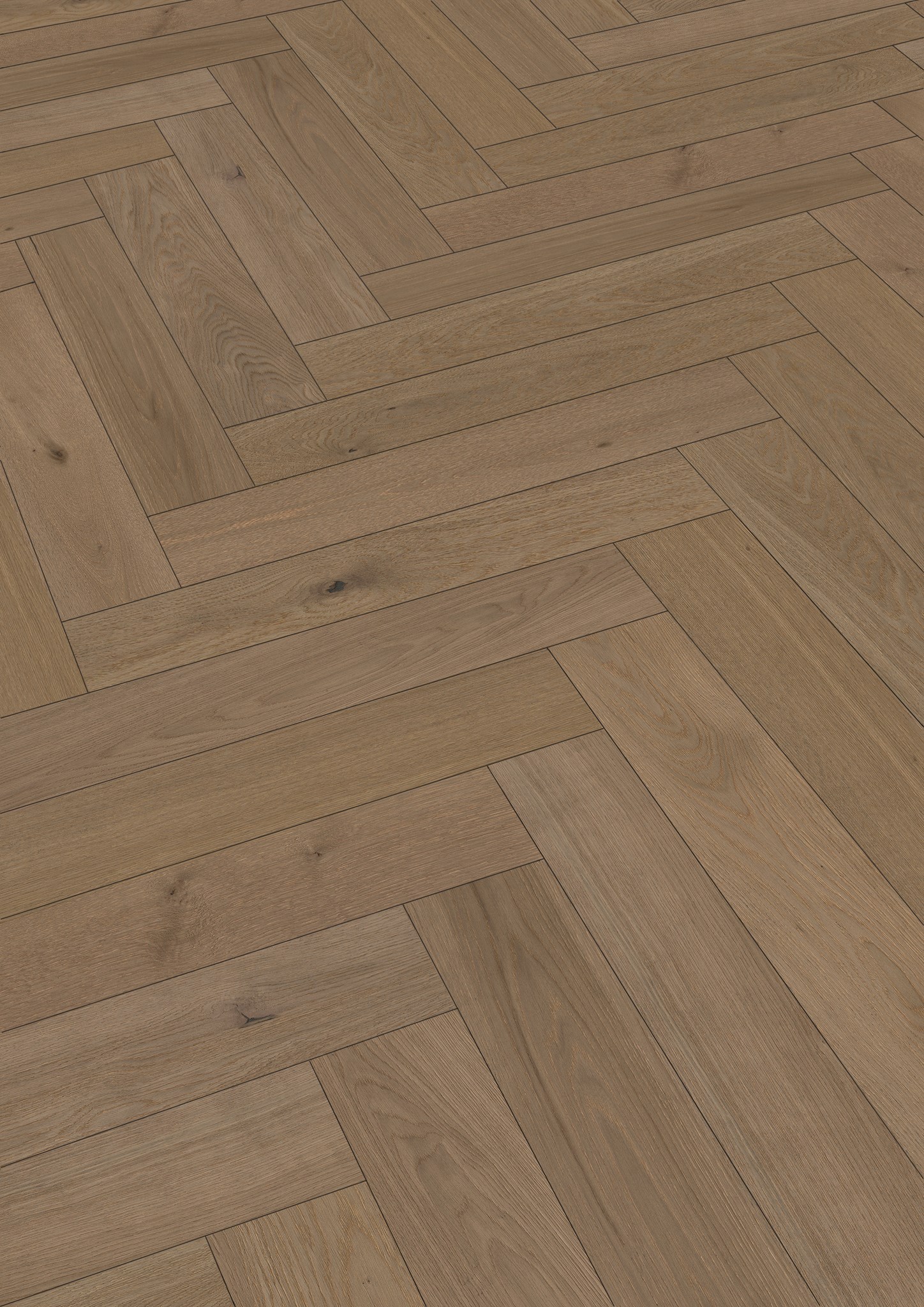 Afbeelding van HS500 NL 8931 Lindura Visgraat Eik classic greige ult.mat.gelakt. 700x140x11mm 10st. 0,98m²